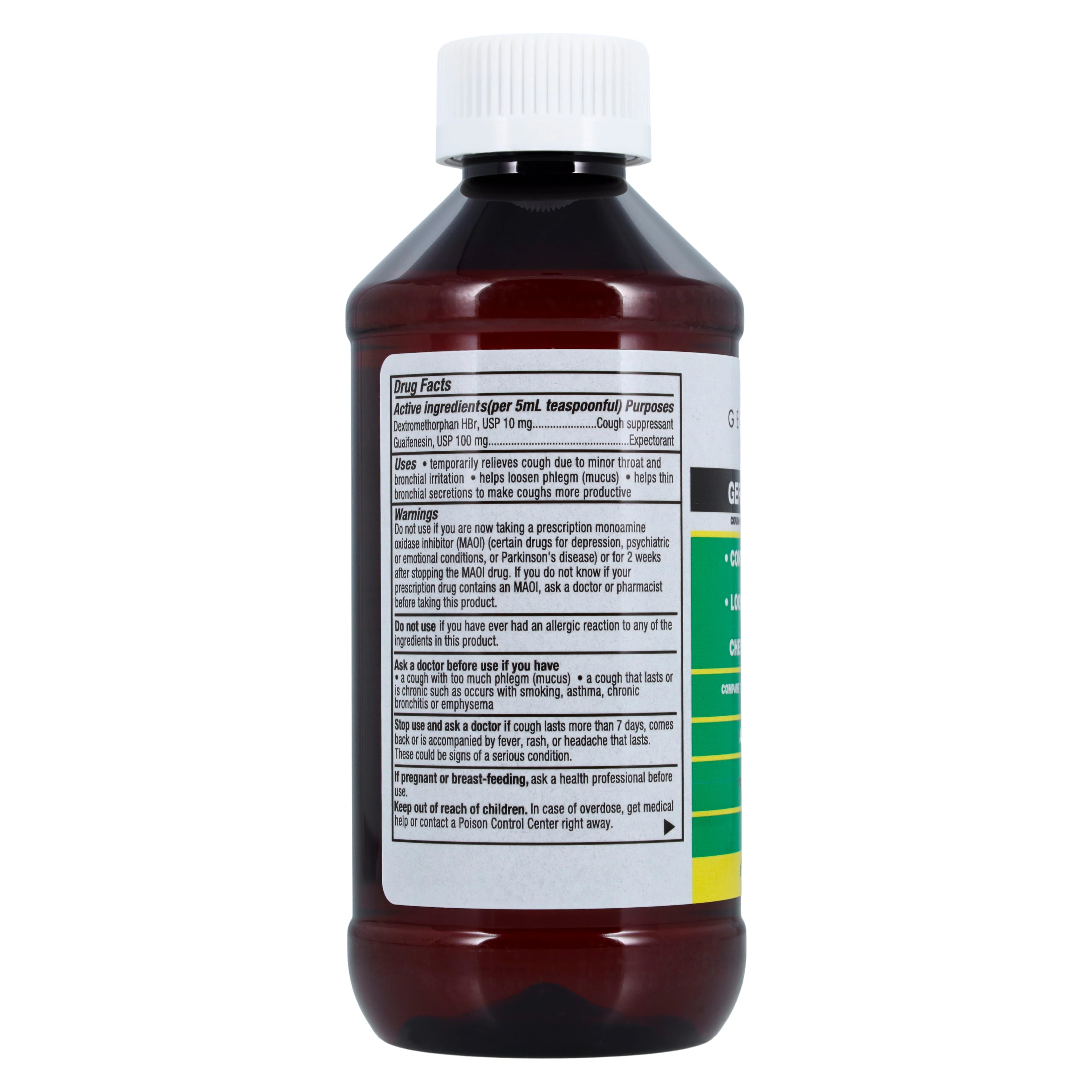 Geri-Care Guaifenesin DM Oral Syrup, 100/10mg/5mL, 8 oz Bottle thumbnail 2