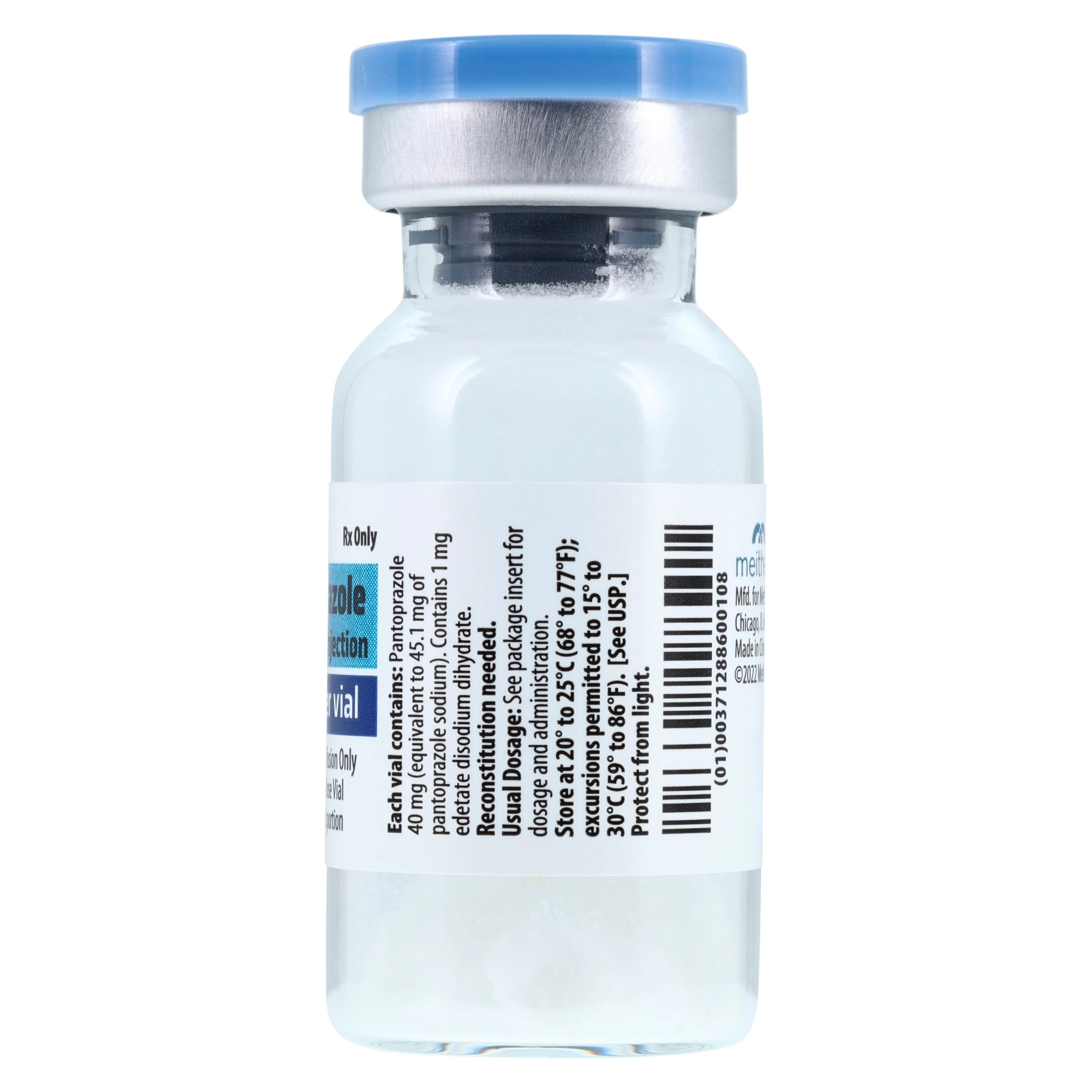 Pantoprazole Sodium Injection, 40 mg/vial, Single-Dose Vial, 10/Package, Meitheal Pharmaceuticals thumbnail 3