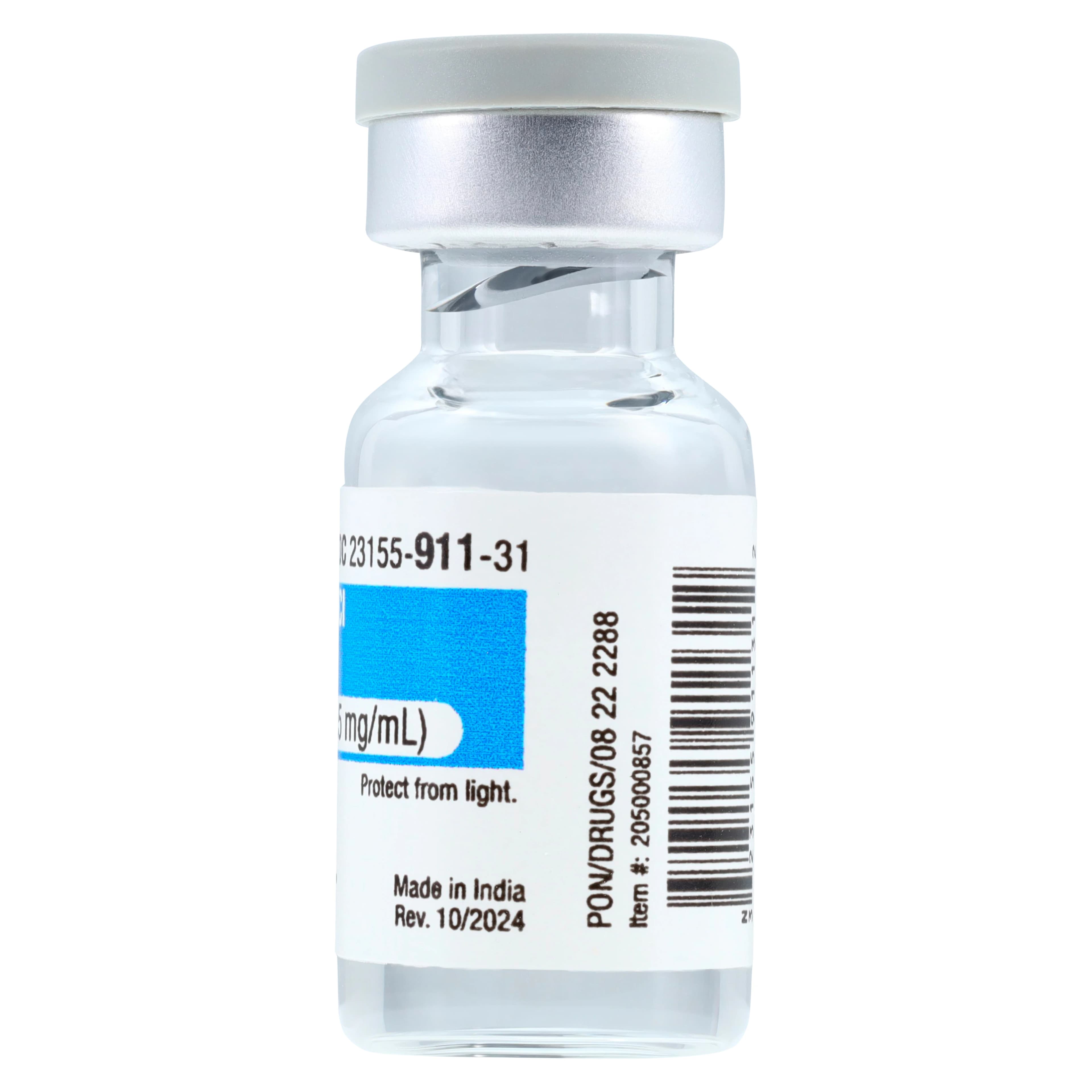 Verapamil HCl Injection SDV 2.5mg/mL, 2mL Single Dose Vial, 5/Package thumbnail 3