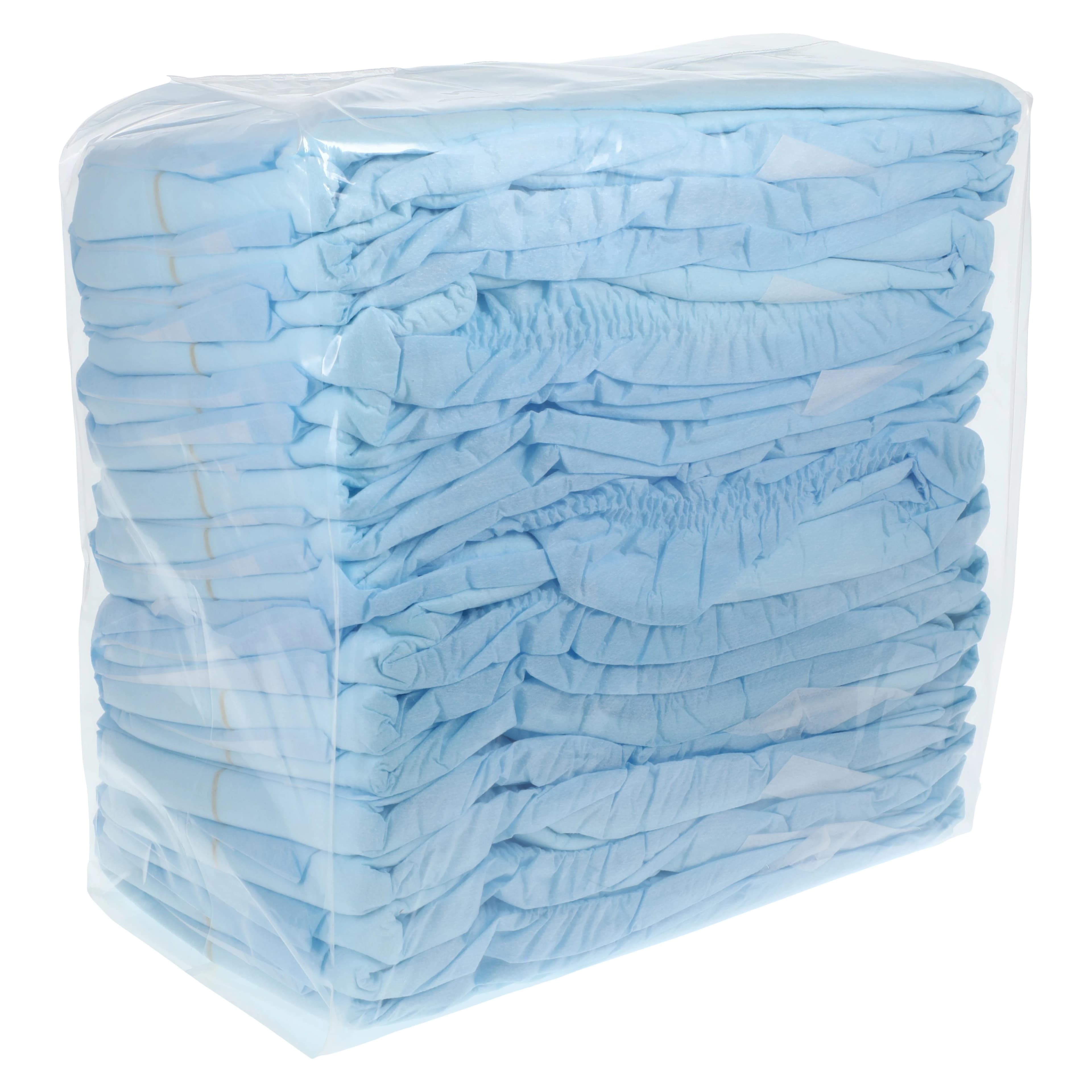 Resilient Medical Solutions Quilted Adult Brief, Unisex, Large (45-58"), Blue, Super Absorbent, Refastenable Tabs, 72/Case - Brief Quilted Adult Plus Large - Image 1