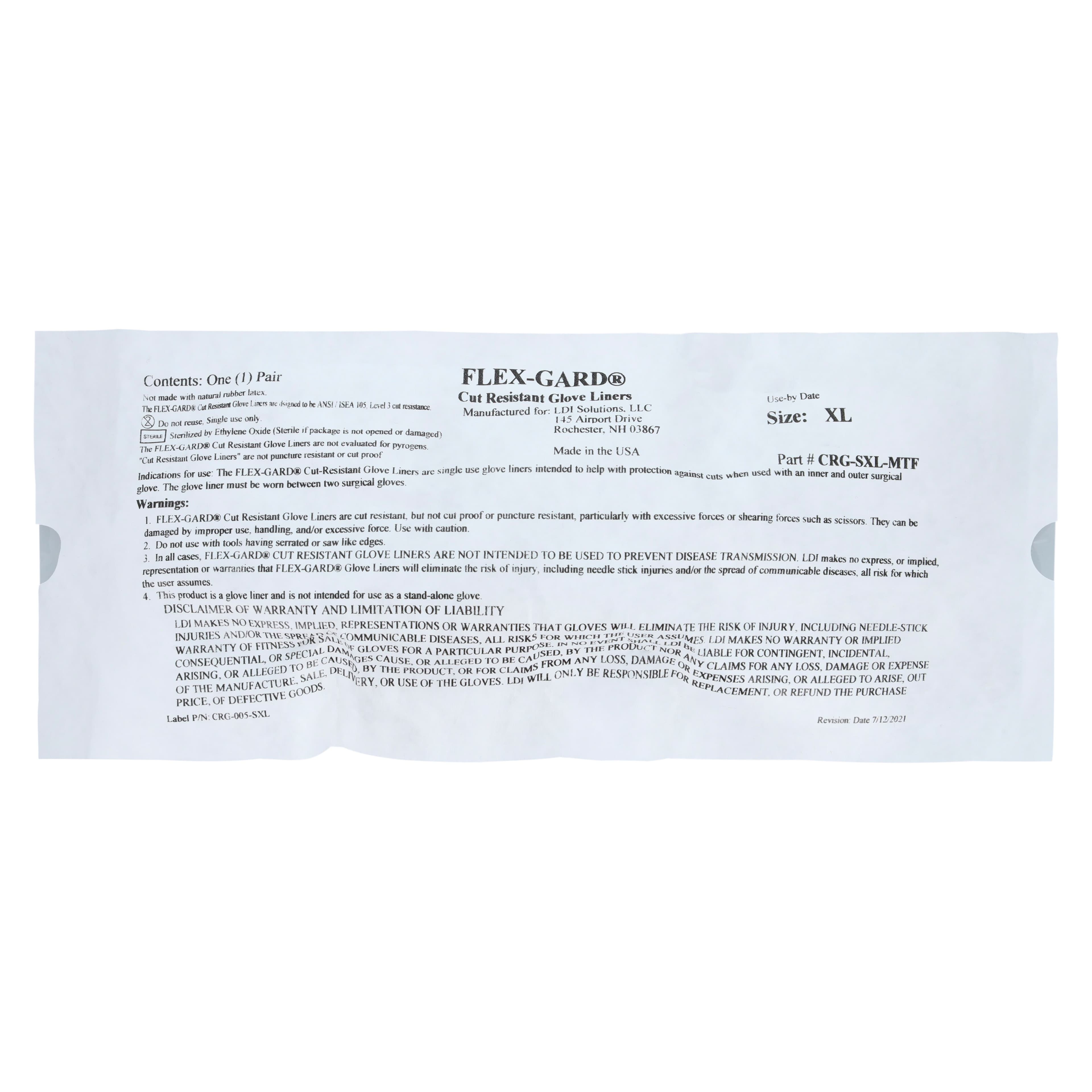 LDI Corporation Synthetic Cut-Resistant Glove Liner, X-Large, 10 Pairs/Case thumbnail 2