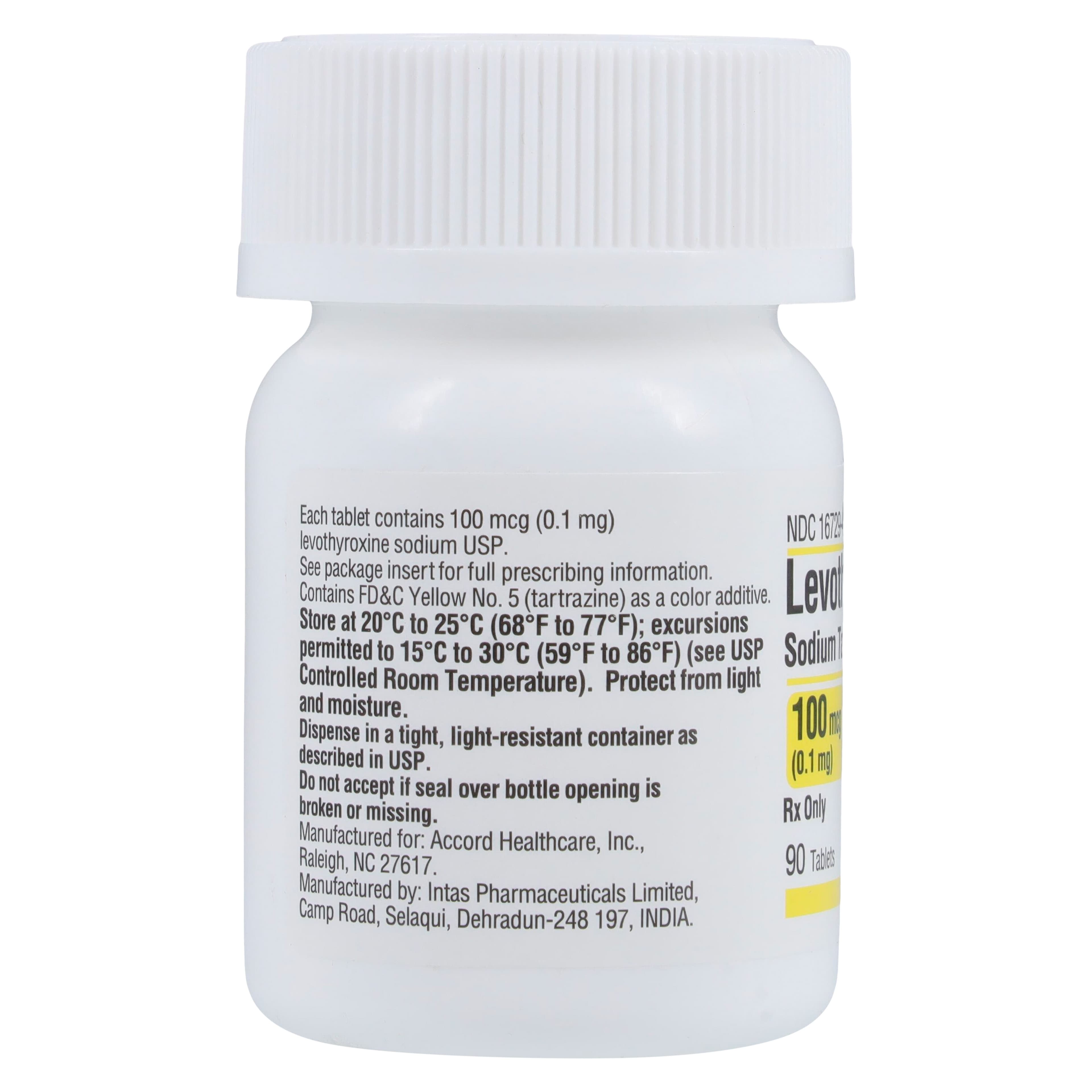 Levothyroxine Sodium Tablets, 0.1mg, 90/Bottle thumbnail 2