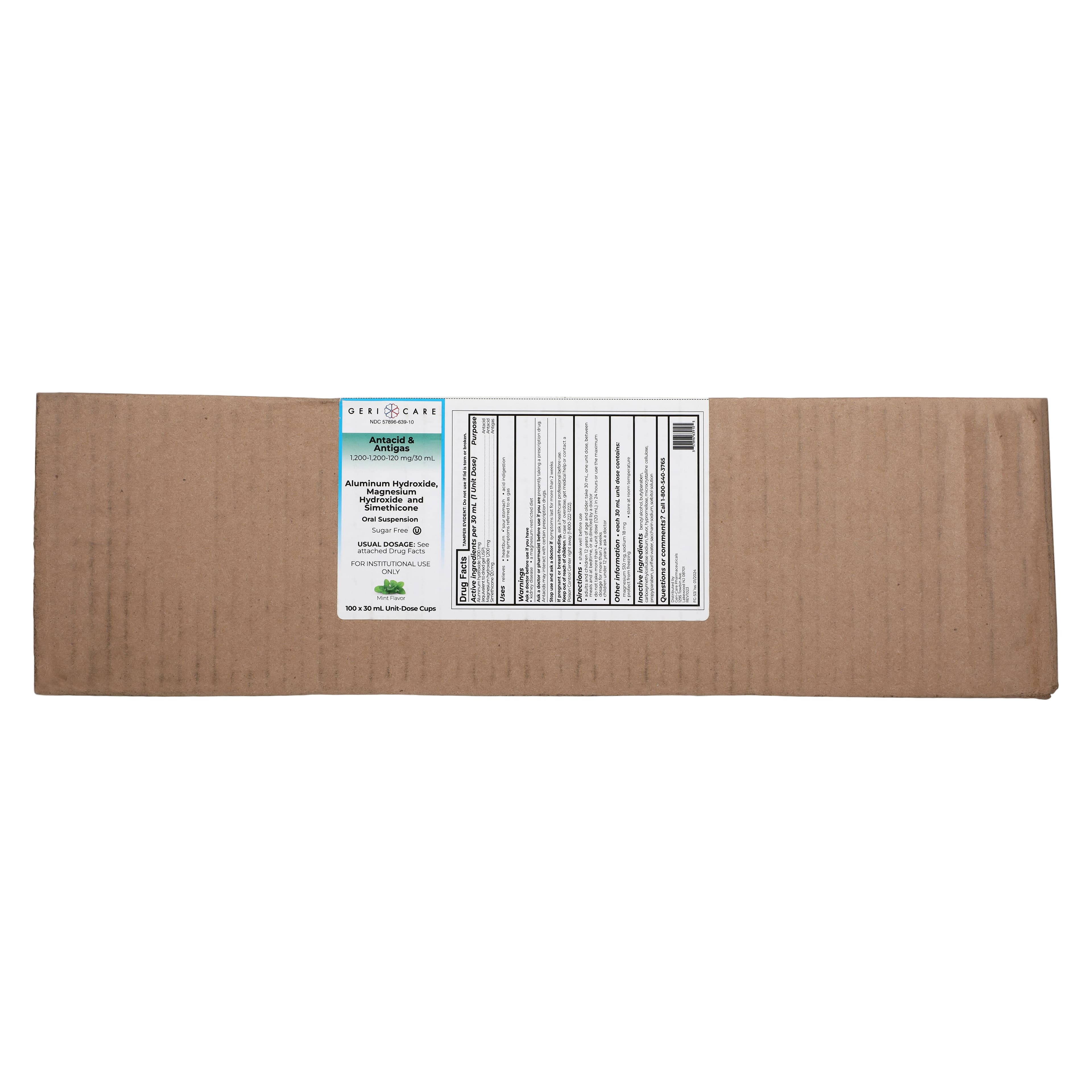 Geri-Care Simethicone Liquid, Regular Mint, 30 mL Unit Dose Cups, 100/Package thumbnail 3
