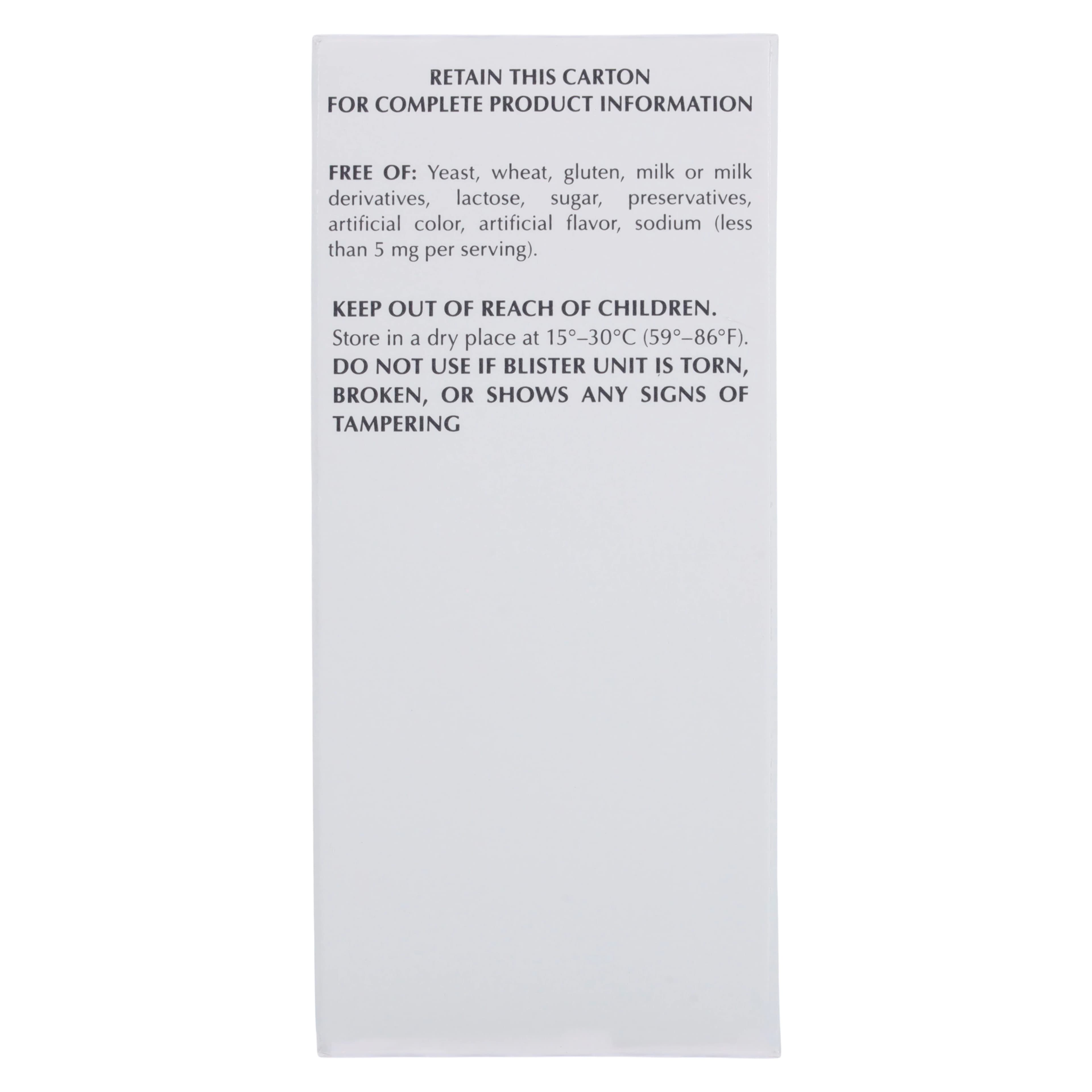 Major Pharmaceuticals Vitamin B1 (Thiamine) Tablets 100mg, Unit Dose 5x10, 50/Package thumbnail 3