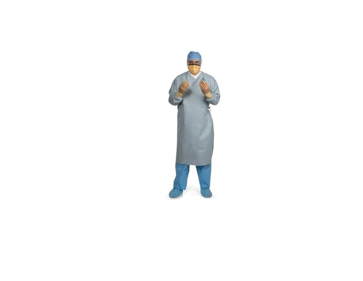 Aero Chrome Breathable Surgical Gown, X-Large, Standard Length, Non-Sterile, No Towel, 32/Case - Aero Chrome Surgical Gown X-Large Standard Length No Towel Non-Sterile 32Cs - Image 1