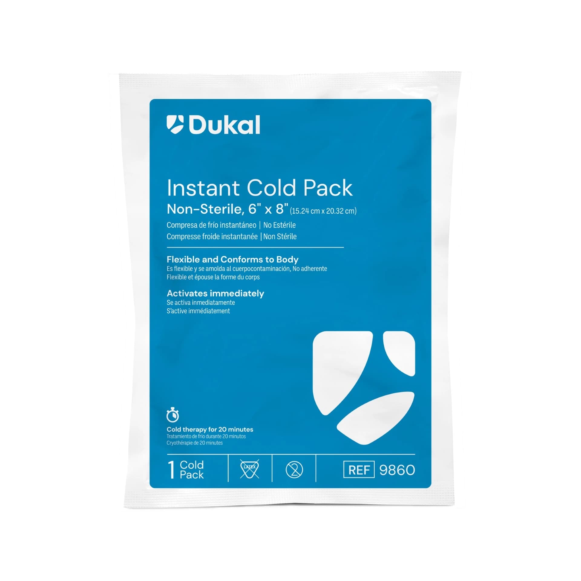 Dukal Instant Cold Pack, 6" x 8" - Dukal Instant Cold Pack 6" X 8 - Image 1