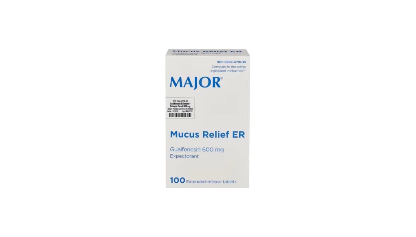 Guaifenesin ER Tablets 600 mg, Unit Dose Blister Pack, 100/Package - Guaifenesin ER Tablets UD - Image 1