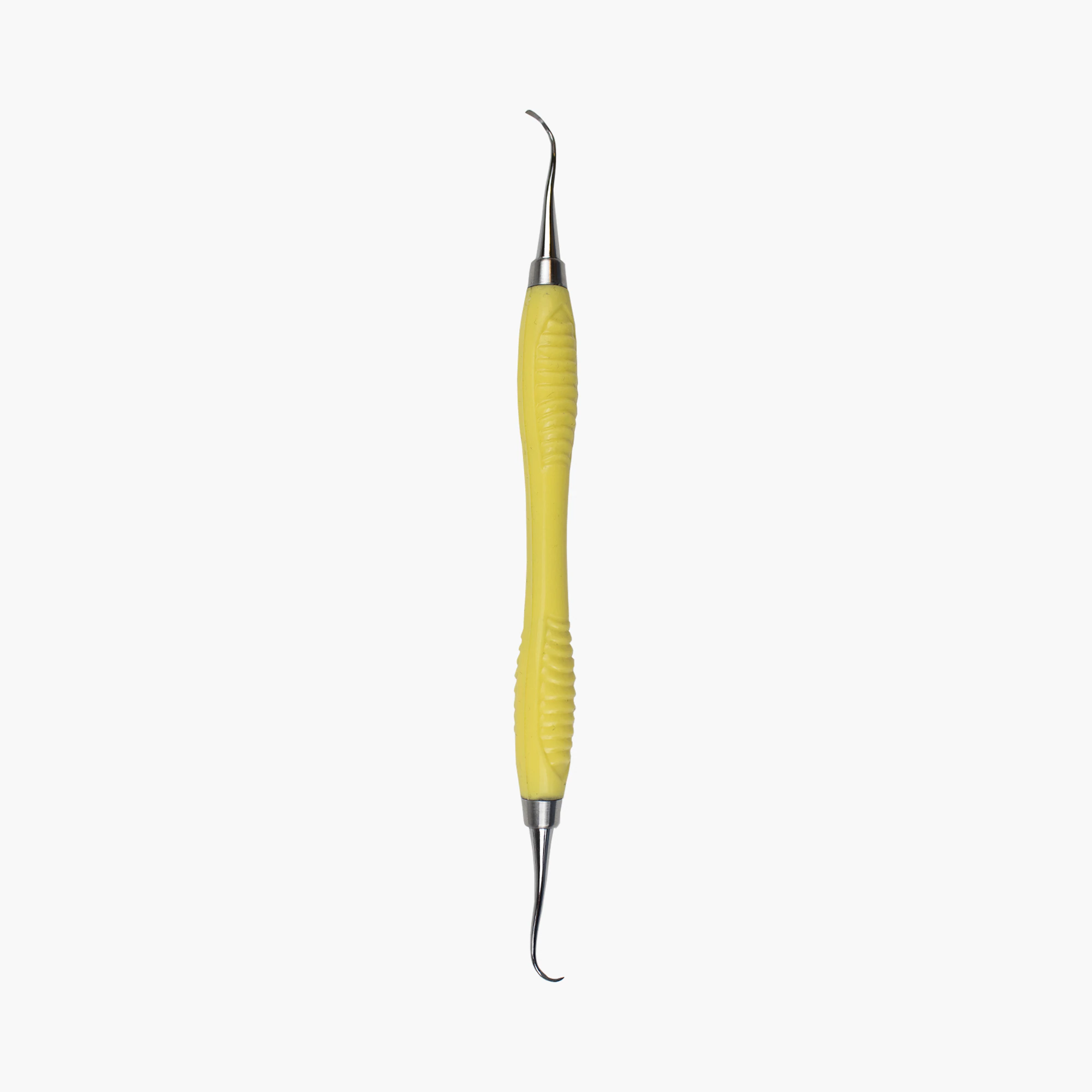 ErgoFlex Curette DE, Double End, 7-8 Adaptive, Anterior/Interproximal/Posterior, 440A Stainless Steel, Silicone Handle, Yellow, Each - ErgoFlex Curette DE - Image 1