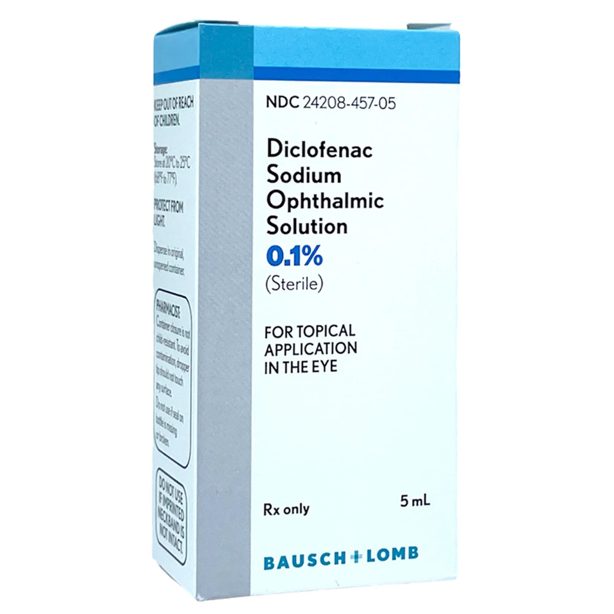 Diclofenac Sodium Ophthalmic Solution 0.1%, Sterile, 5 mL Bottle - Diclofenac Sod Ophth Solution - Image 1