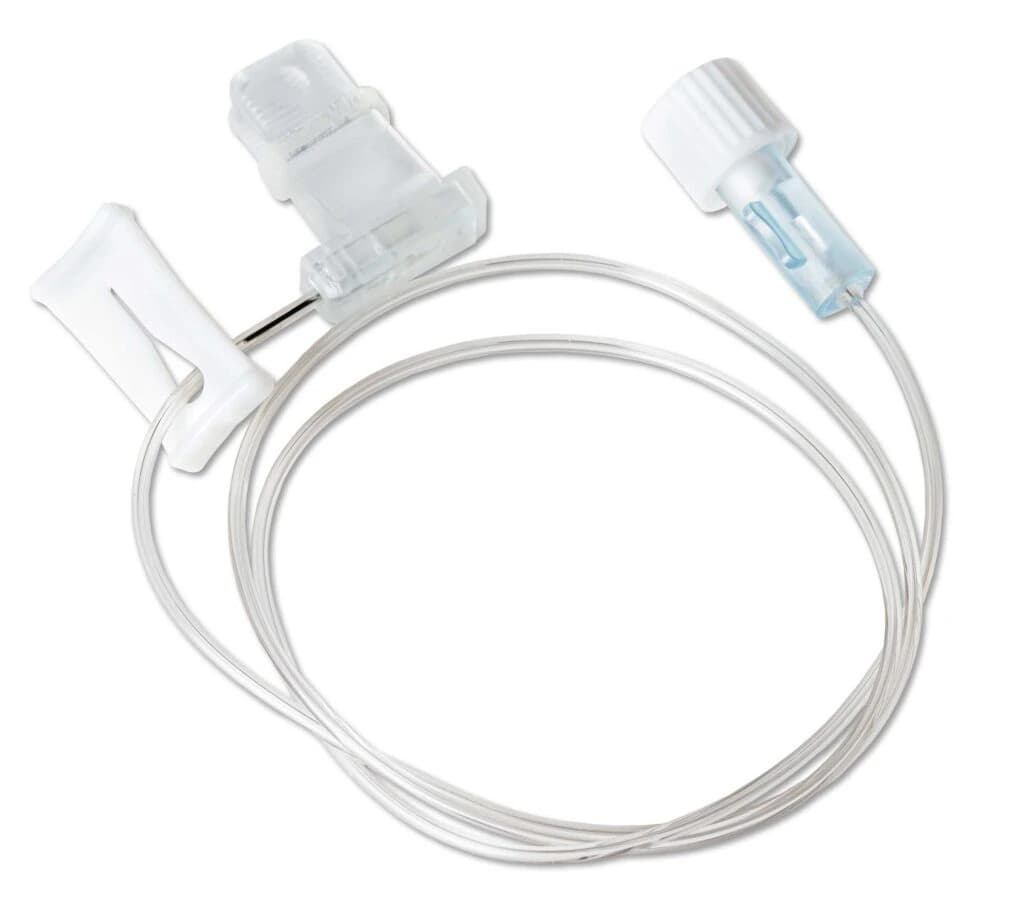 Koru Medical Systems High-Flo Subcutaneous Needle Infusion Set, 26 Gauge x 14mm, Sterile, Safety, 5 Needles, 10/Case - IV Infusion Set High-Flo Sub - Image 1