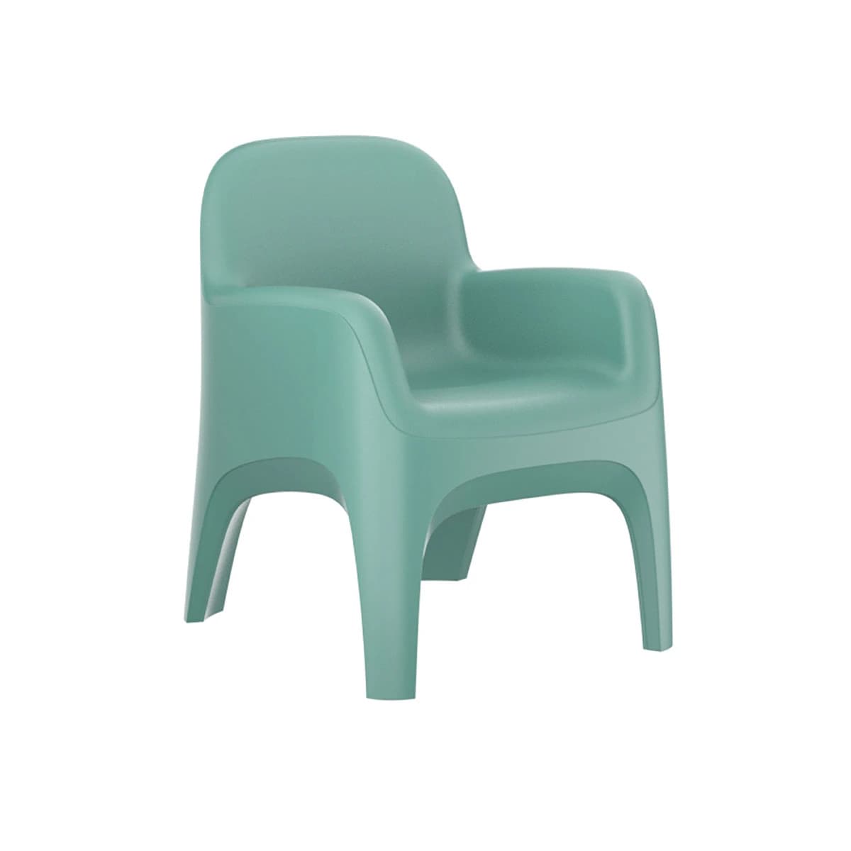 Cortech Endurance Crew Chair with Arms, Polyethylene, Aqua - Endurance Crew Chair w/Arms - Image 1