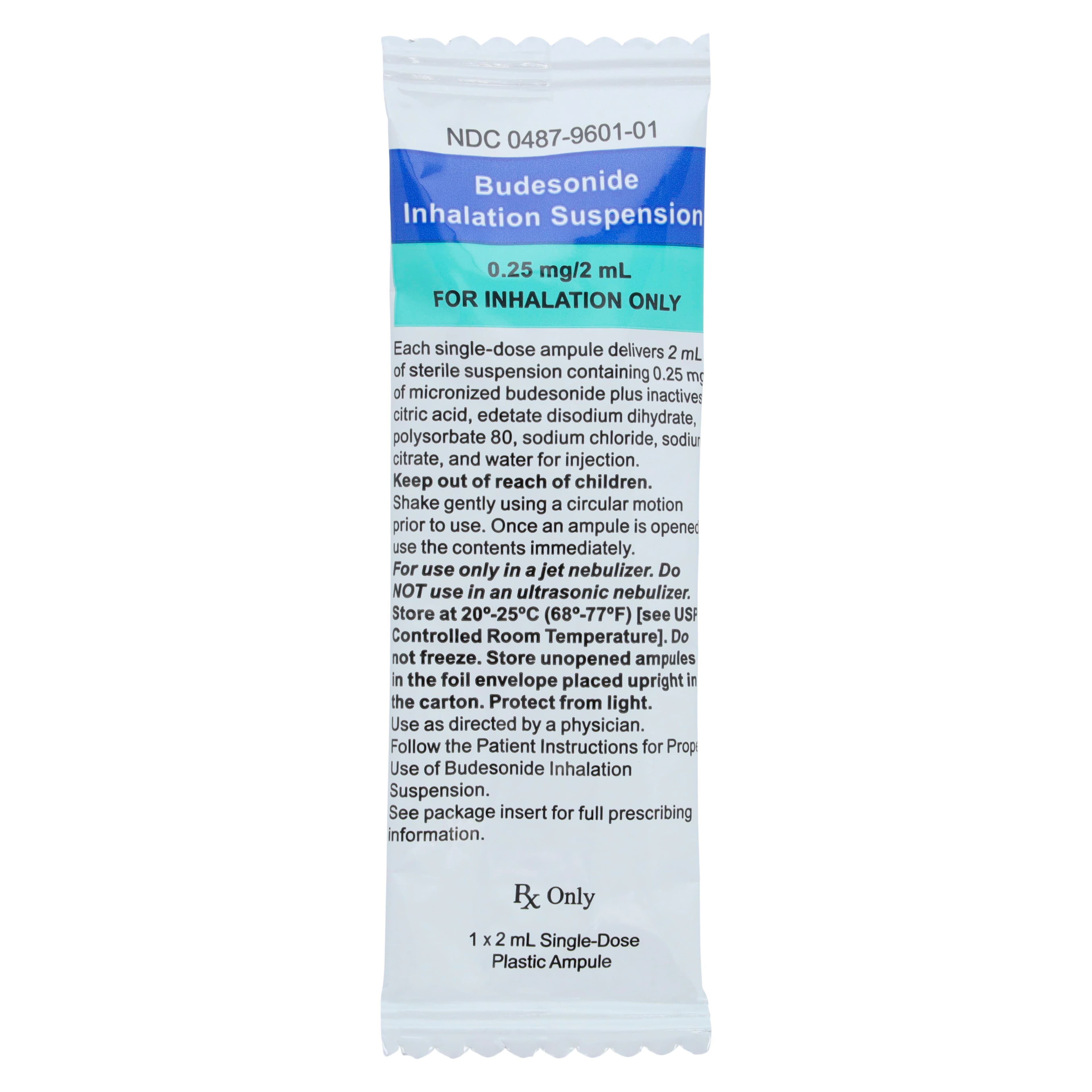 Budesonide Inhalation Suspension 0.25 mg/2 mL, Individually Wrapped Unit Dose, 30/Package thumbnail 2