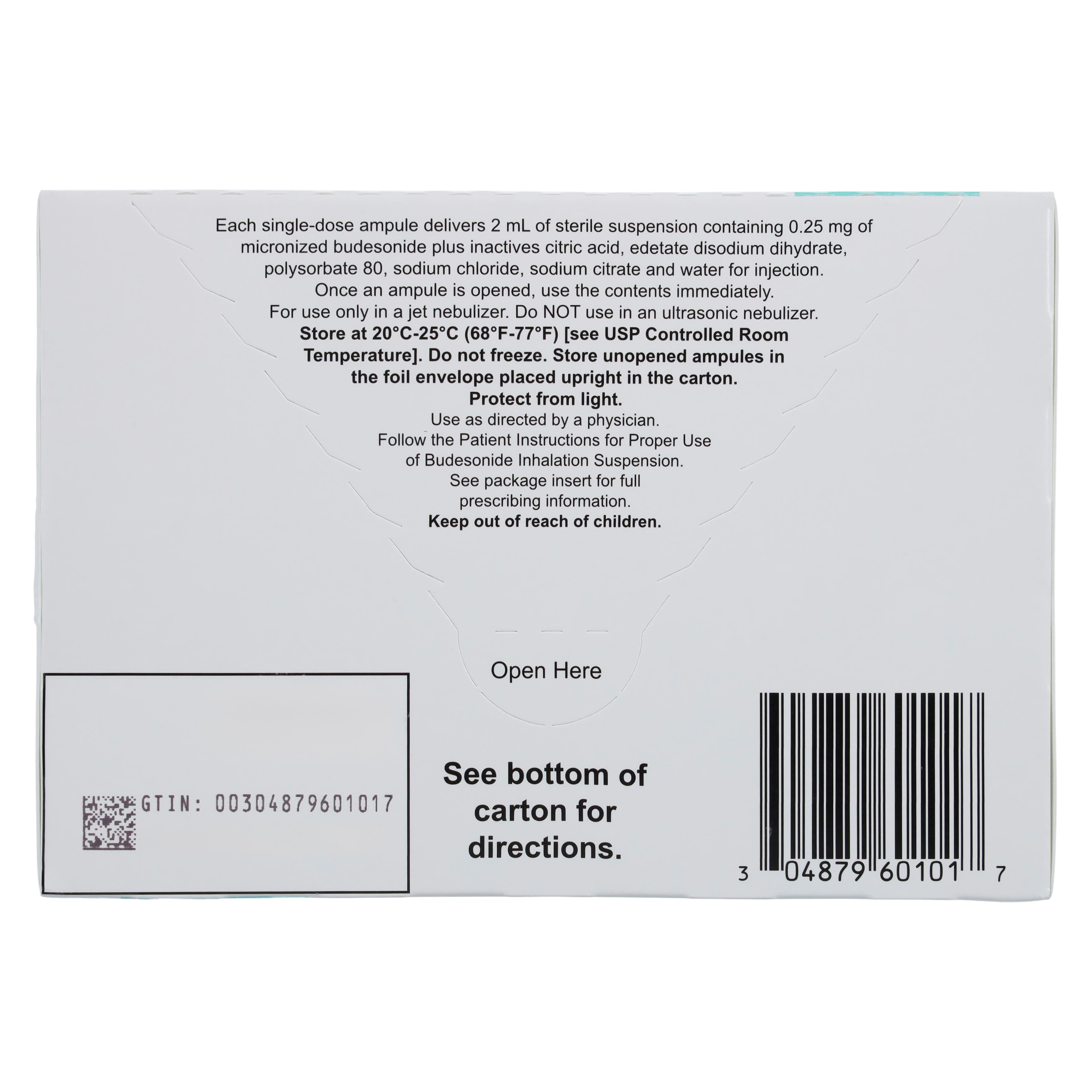 Budesonide Inhalation Suspension 0.25 mg/2 mL, Individually Wrapped Unit Dose, 30/Package thumbnail 5