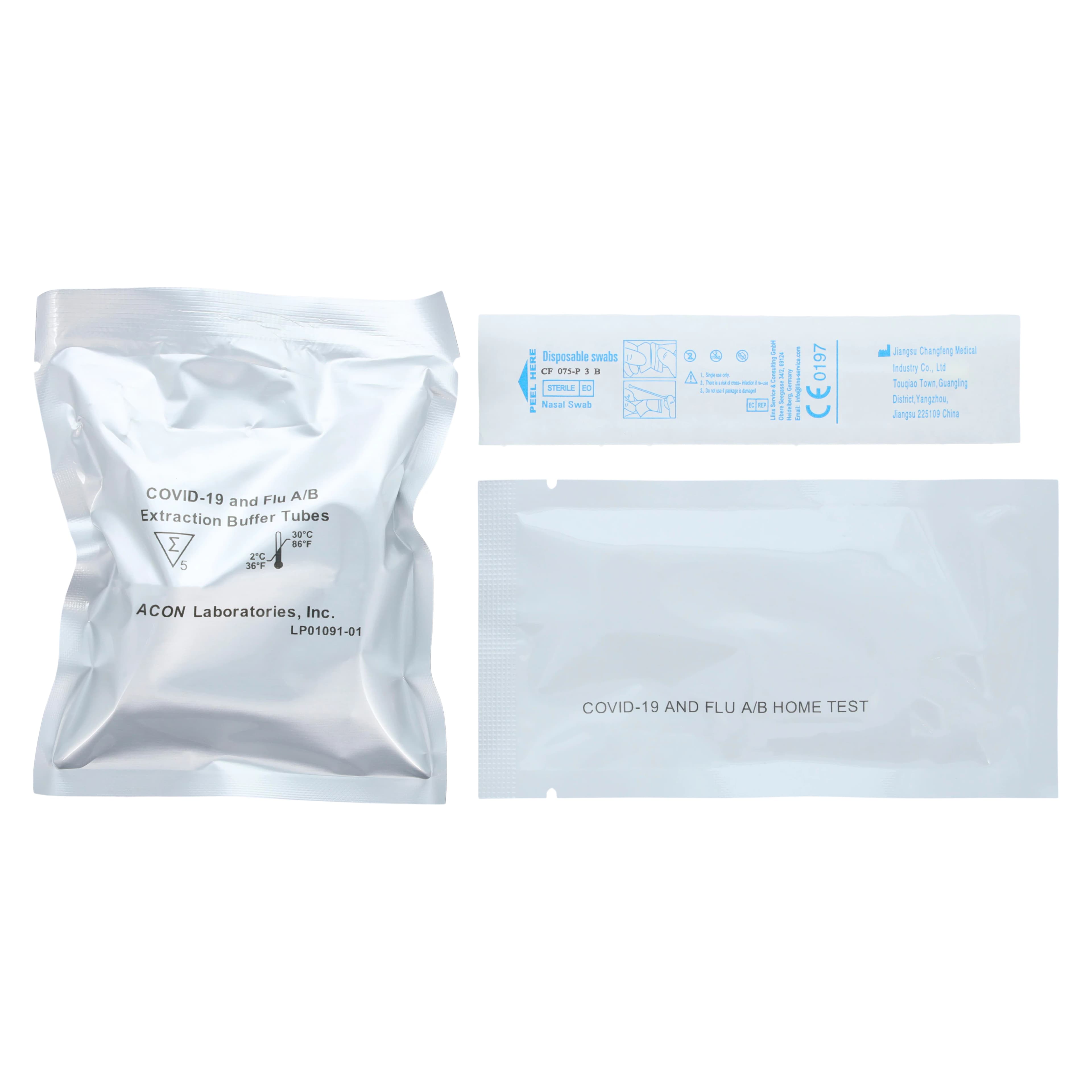 FlowFlex Plus COVID-19/Flu A&B In-Home Test Kit, OTC, 2/Box thumbnail 2