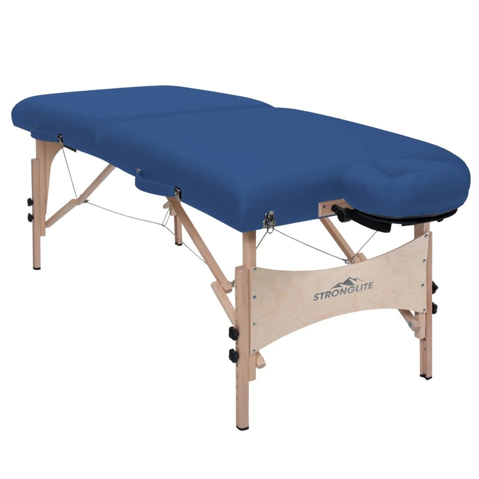 Earthlite Stronglite Classic Deluxe Massage Table, Royal Blue, 800 lb Capacity - Table Massage NT Royal Blue - Image 1