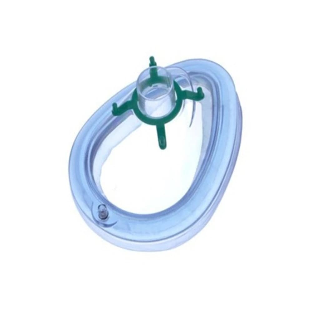Cardinal Health Anesthesia Mask Gen II, Flexible, Green, Large Adult Size 5, Single Patient Use, Non-Sterile, 22mm Connector, 50/Case - Mask Anesthesia Gen II Flexibl - Image 1