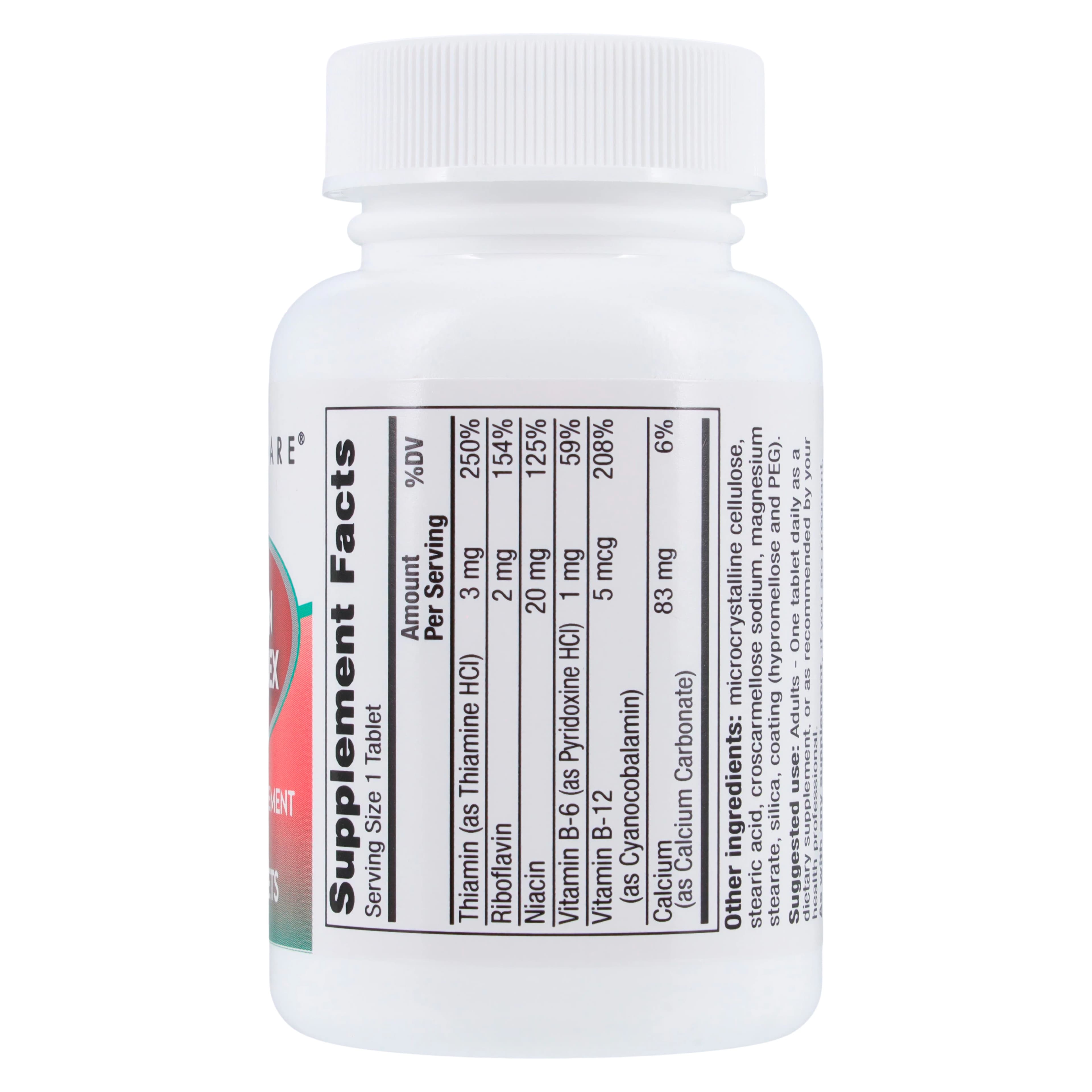 Geri-Care Vitamin B-Complex Tablets, 100 Count Bottle thumbnail 2