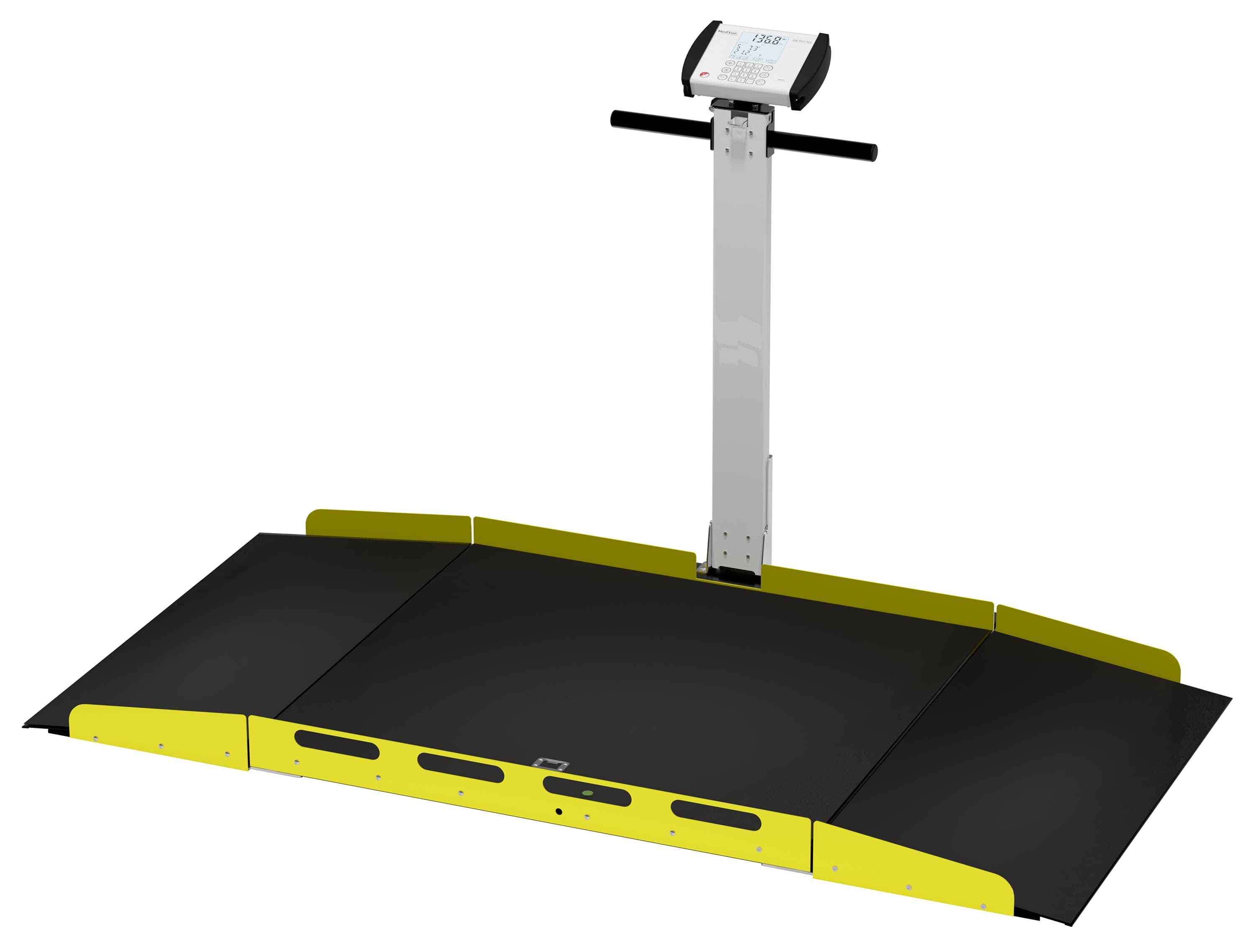 Detecto 7150-AC Wheelchair Scale, 1000 lb / 450 kg Capacity, 1" LCD Display thumbnail 2