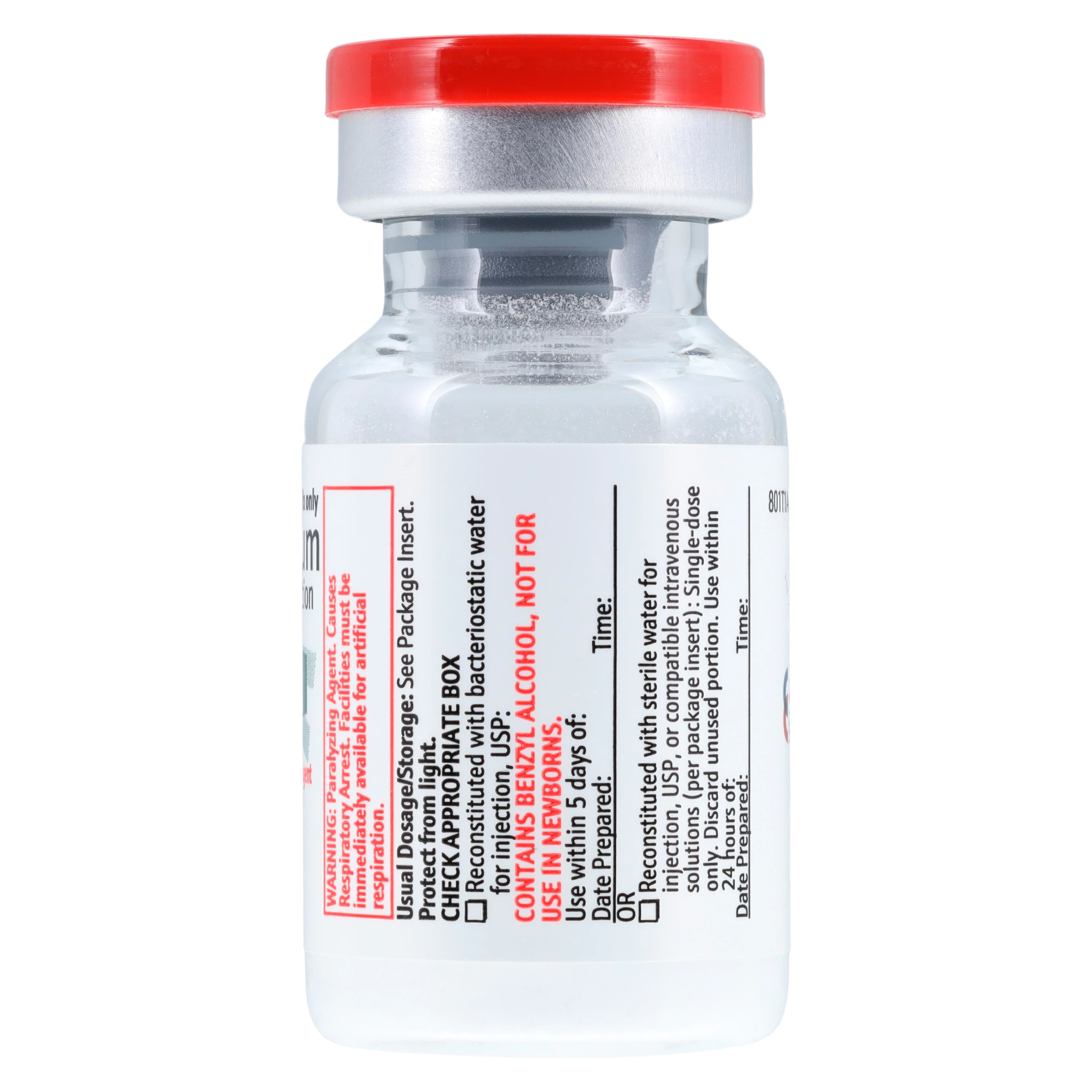 Vecuronium Bromide Injection 10mg/mL SDV, 10/Package, Meitheal Pharmaceuticals thumbnail 4