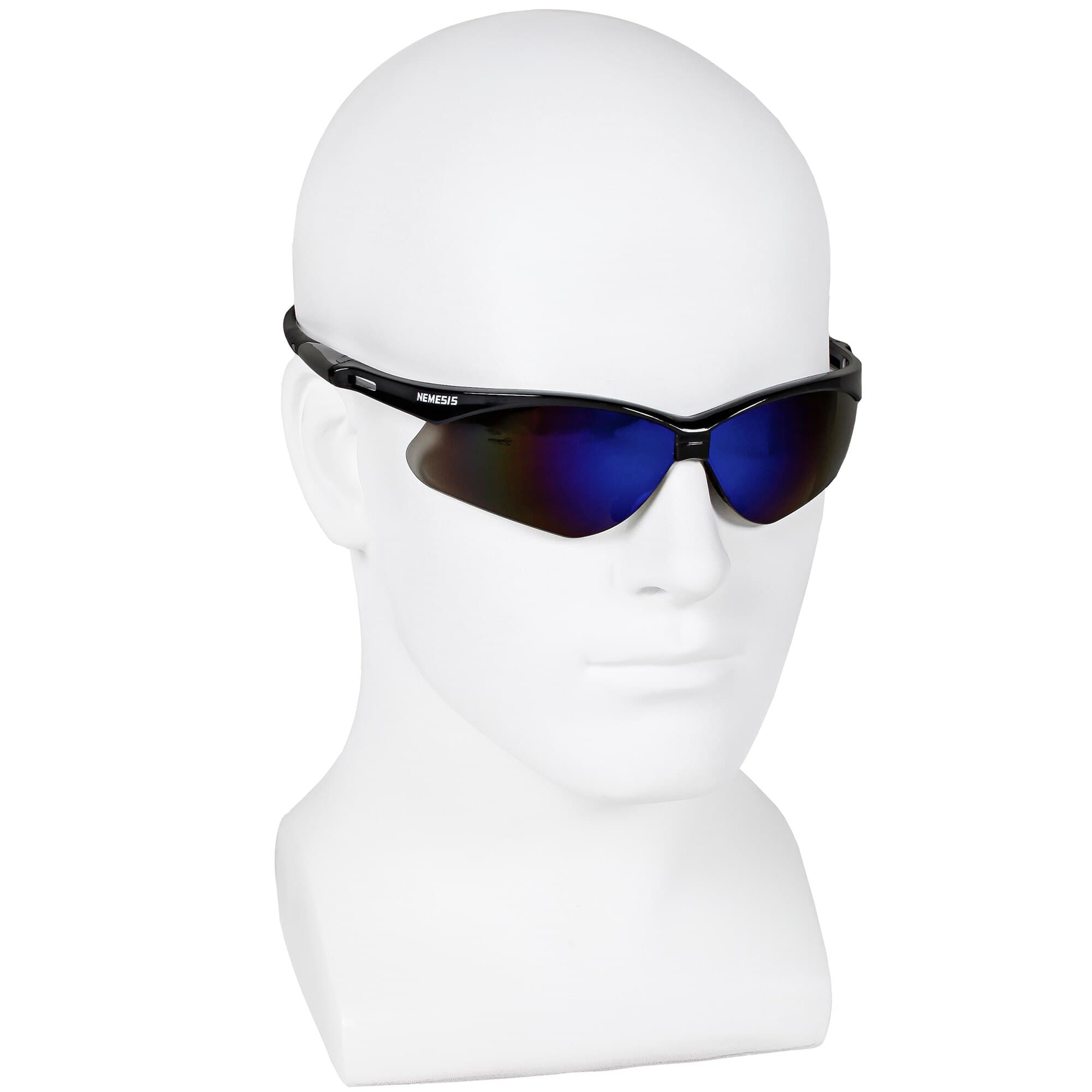 KleenGuard Nemesis Safety Glasses, Blue Frame, Anti-Scratch Lens, Each thumbnail 4