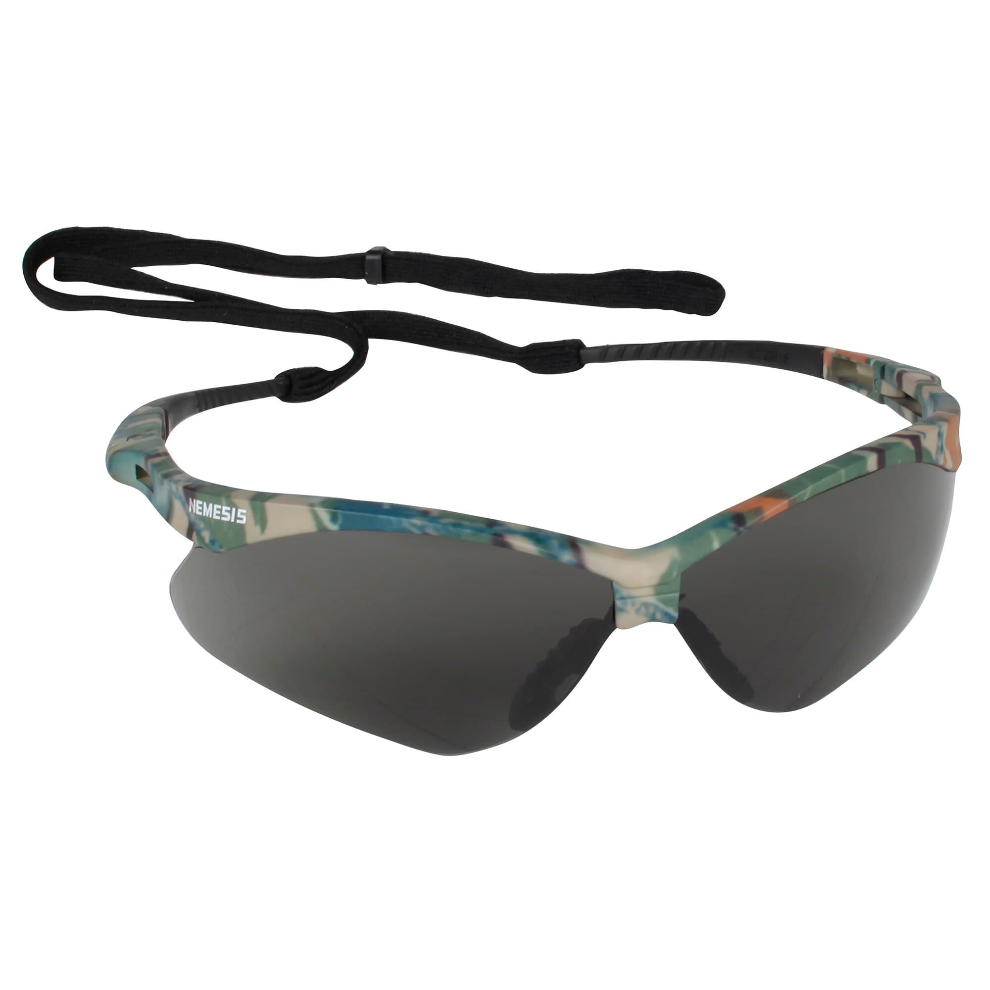 KleenGuard Nemesis Safety Glasses, Camouflage Frame, Smoke Anti-Fog Lens, 12/Box (KLNGD V30) - KLNGD V30 Nemesis Camo Smk AF - Image 1