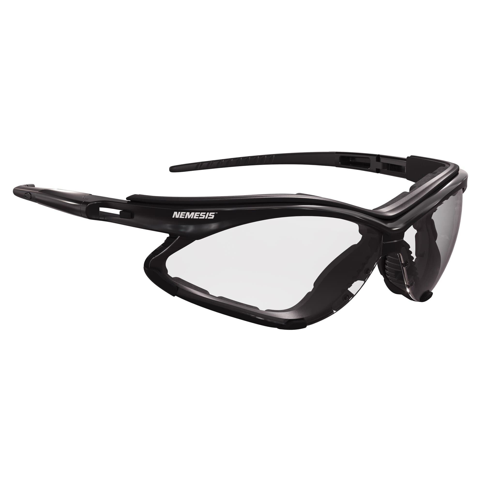 KleenGuard Nemesis Safety Glasses, Black Frame, Clear Anti-Fog Lens, 12/Box thumbnail 2