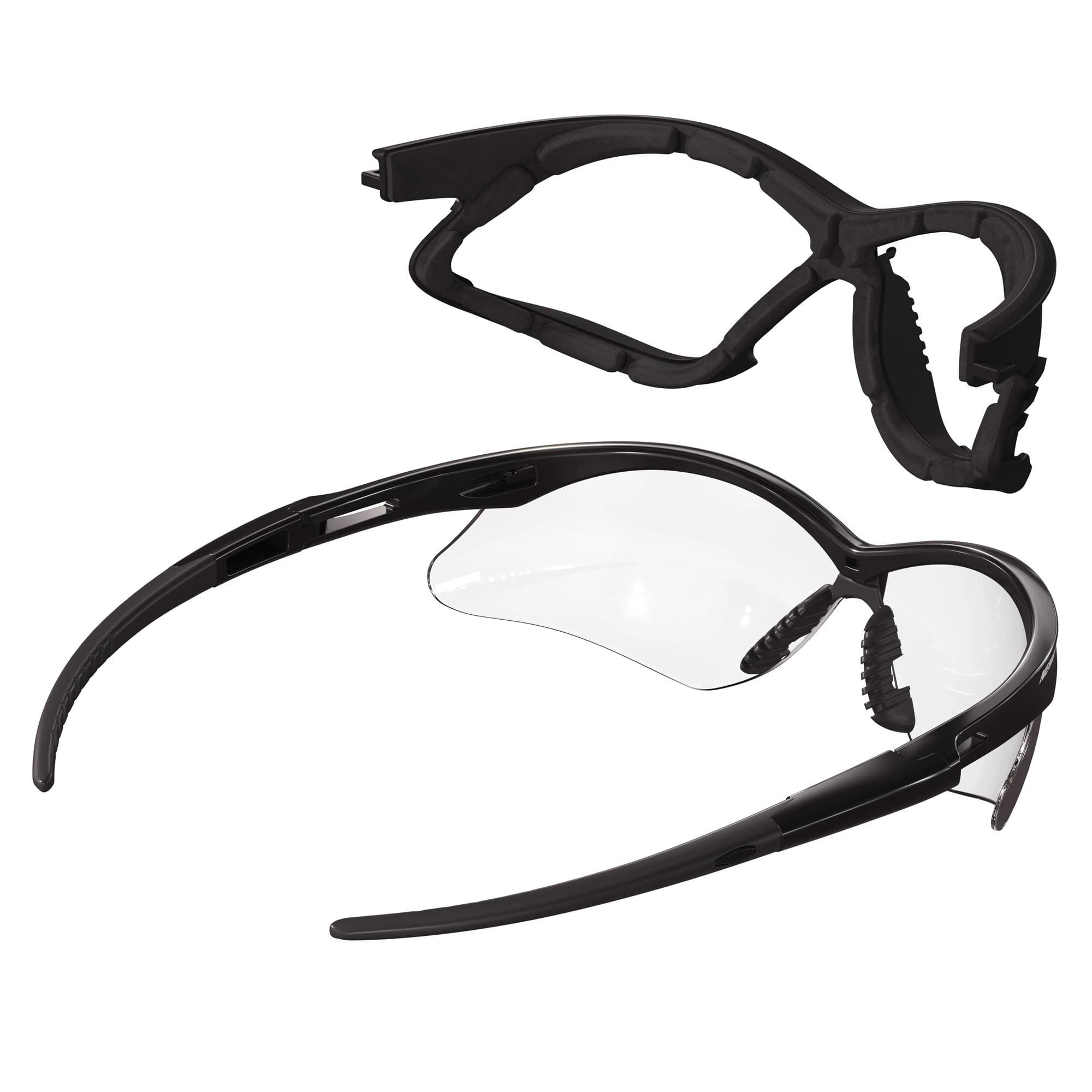KleenGuard Nemesis Safety Glasses, Black Frame, Clear Anti-Fog Lens, 12/Box thumbnail 3
