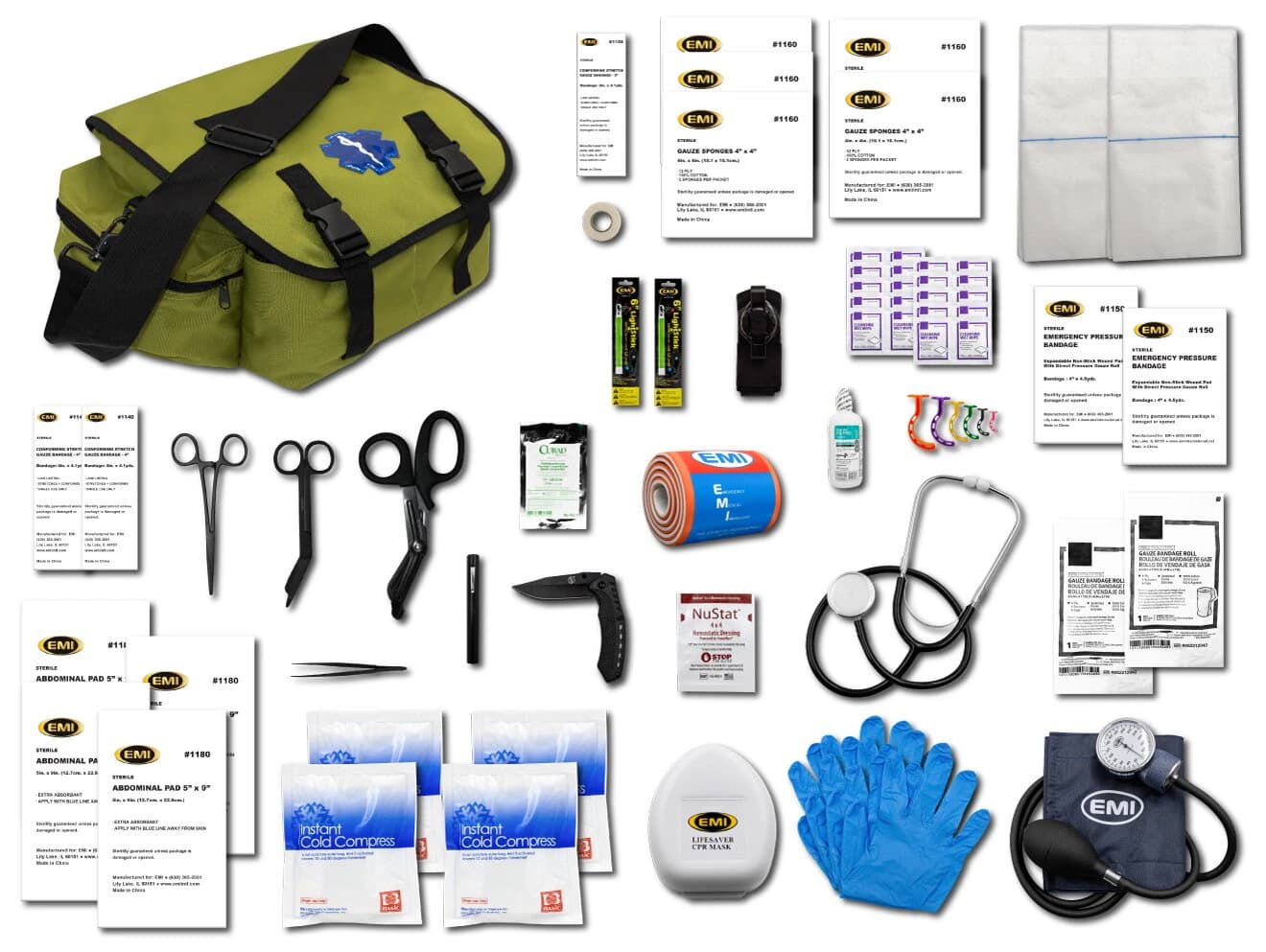 E.T.R. Pro Response First Responder Kit, Olive Drab - Pro Response Kit - Image 1