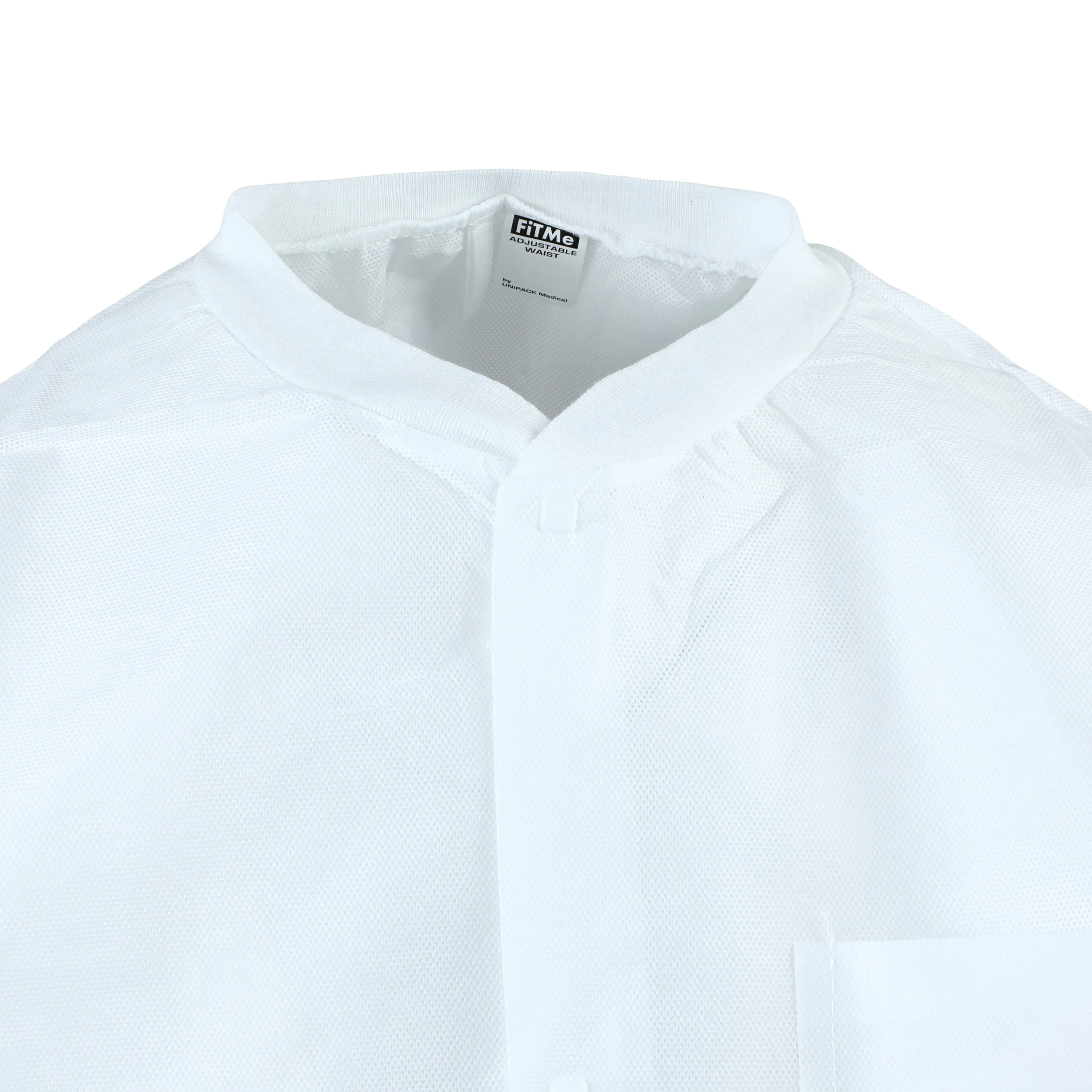 Dukal FitMe Lab Coat, White, X-Large, 10/Pack, UGC-6602-XL thumbnail 6