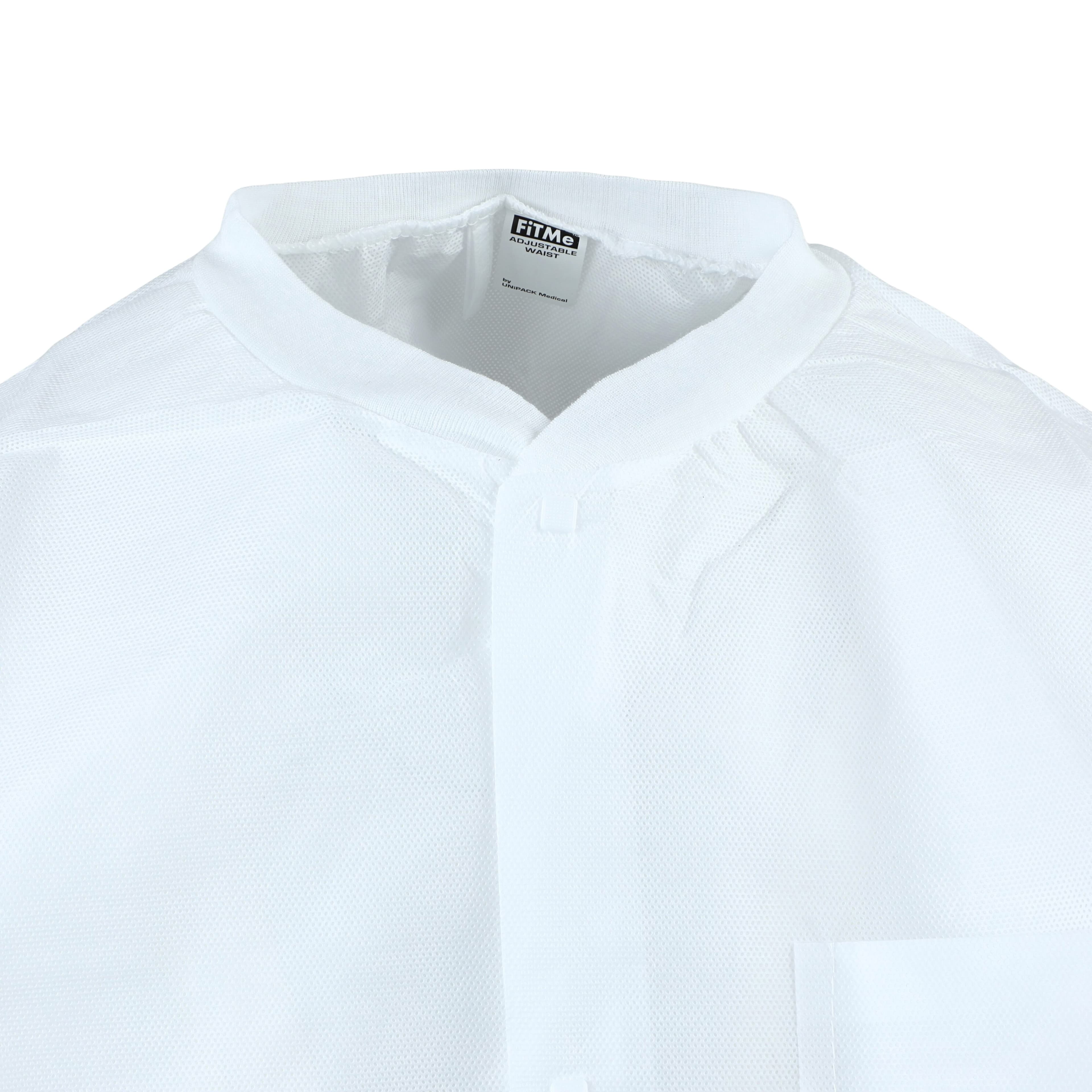 Dukal FitMe Lab Coat, White, XX-Large, 10/Pack, UGC-6602-XXL thumbnail 6