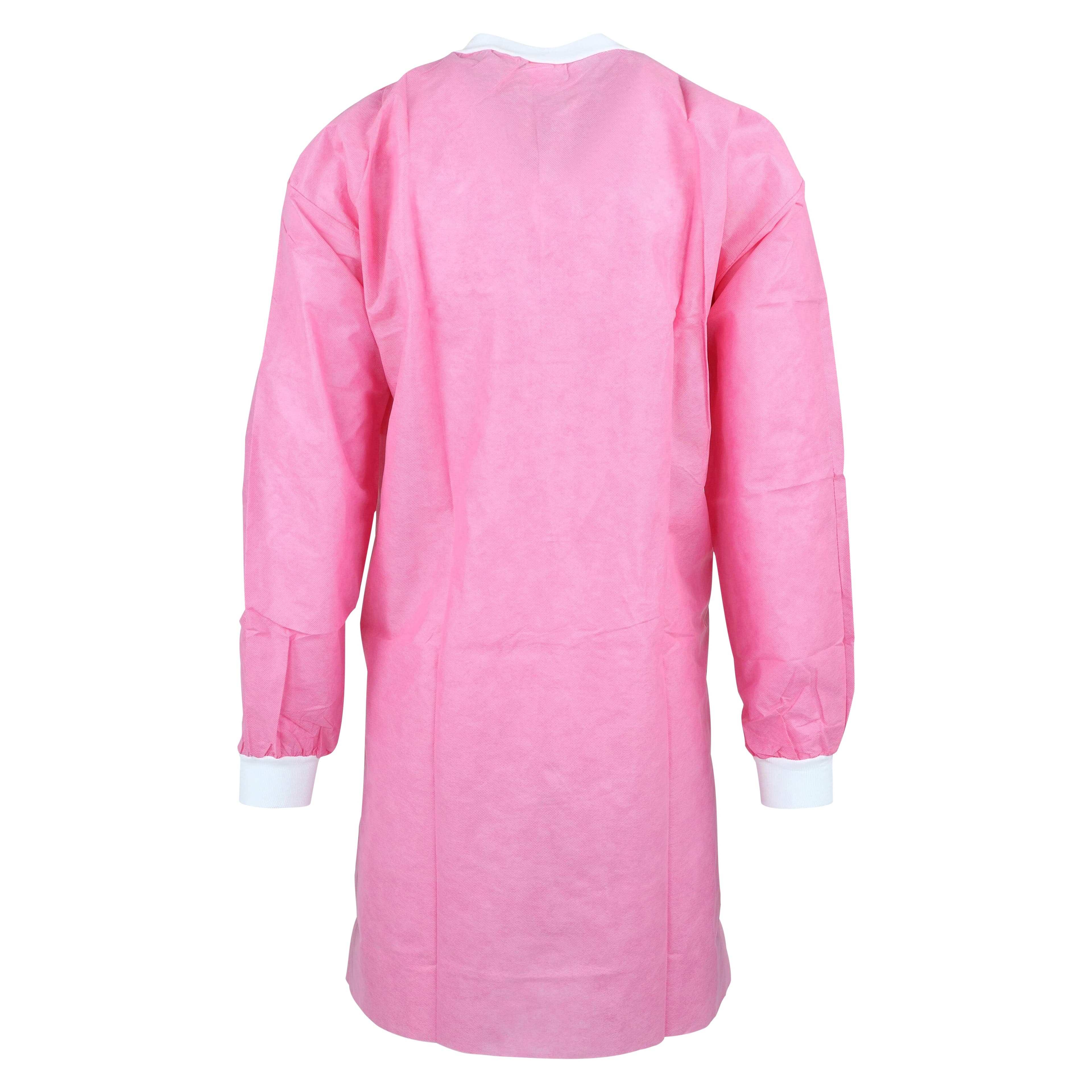 Dukal FitMe Lab Coat, Raspberry Pink, X-Large, 10/Pack, UGC-6609-XL thumbnail 4