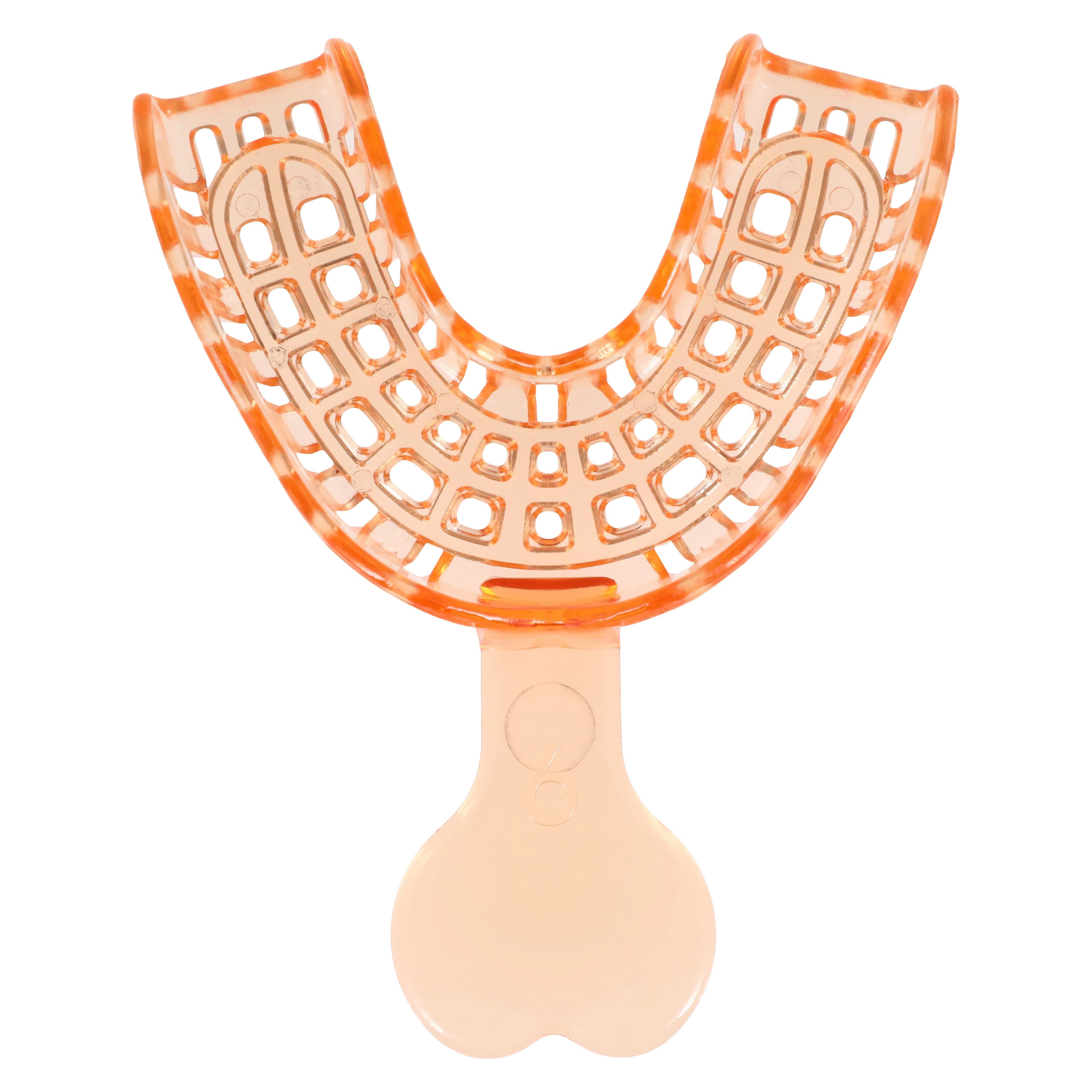 Unipack Medical Perforated Impression Trays, Lower, Small, Orange, 12/Bag, UTA-7206 thumbnail 2
