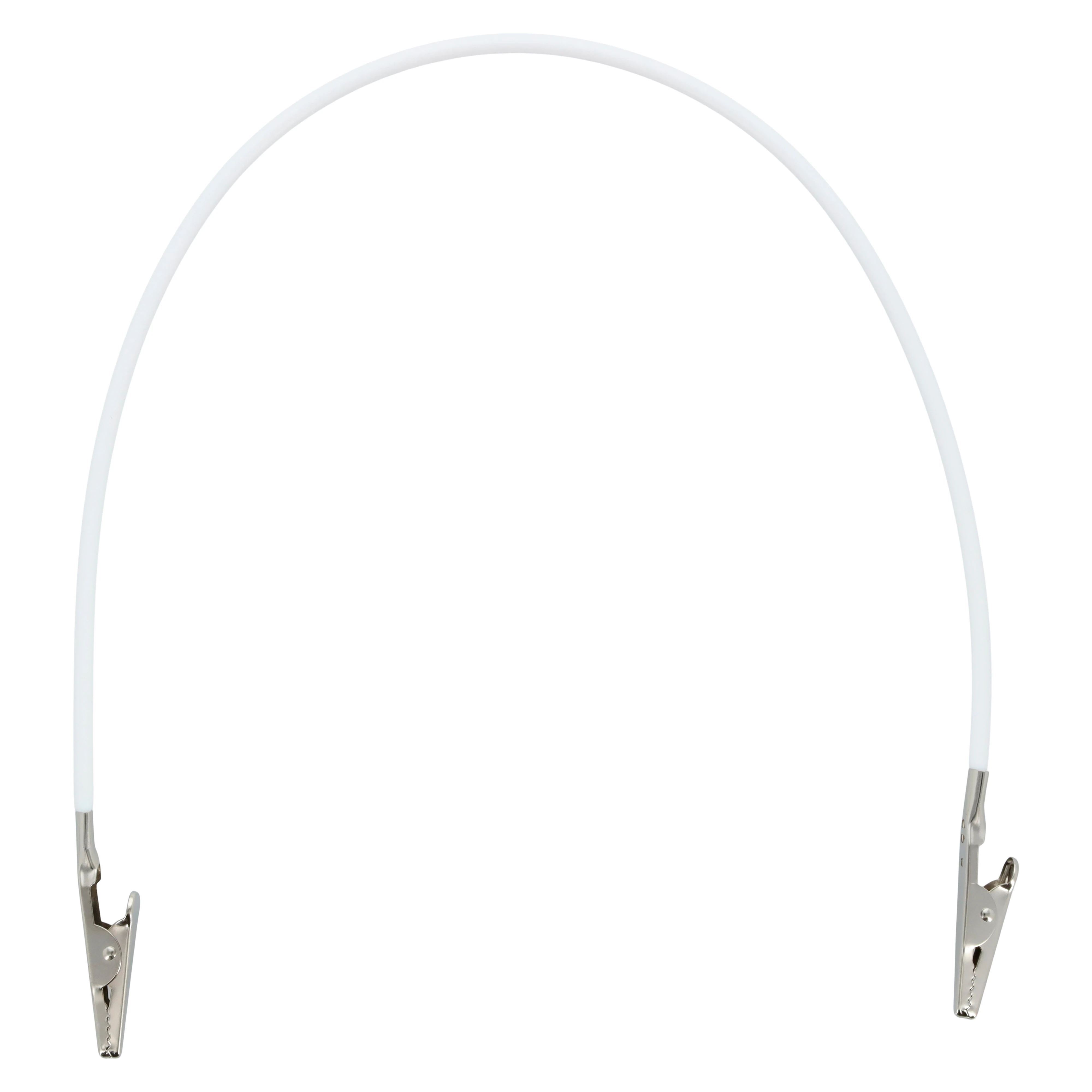 Unipack Autoclavable Bib Clips, Metal with White Silicone, 1/Bag - Autoclavable Bib Clips - Image 1