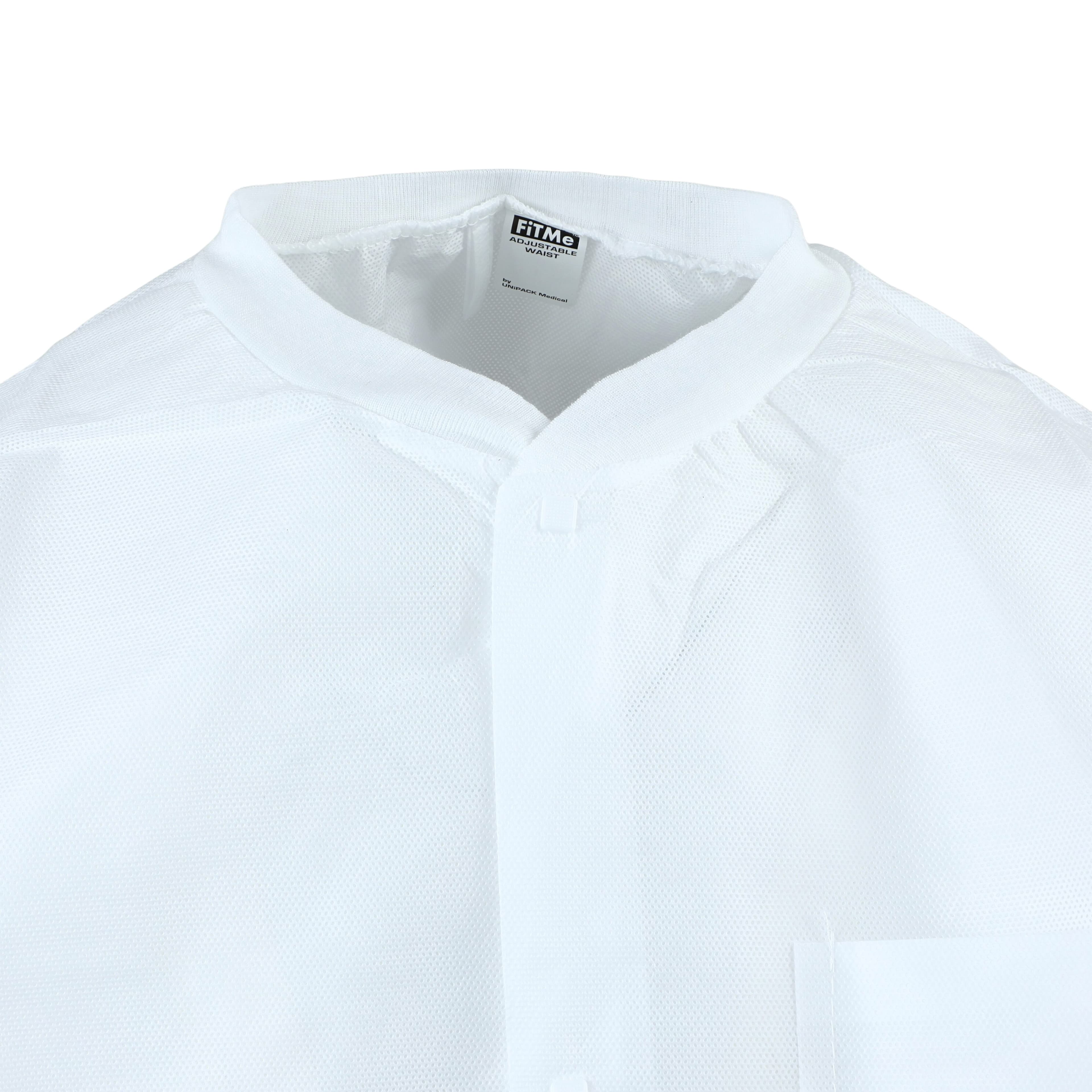 Dukal FitMe Lab Coat, White, Large, 10/Pack, UGC-6602-L thumbnail 6