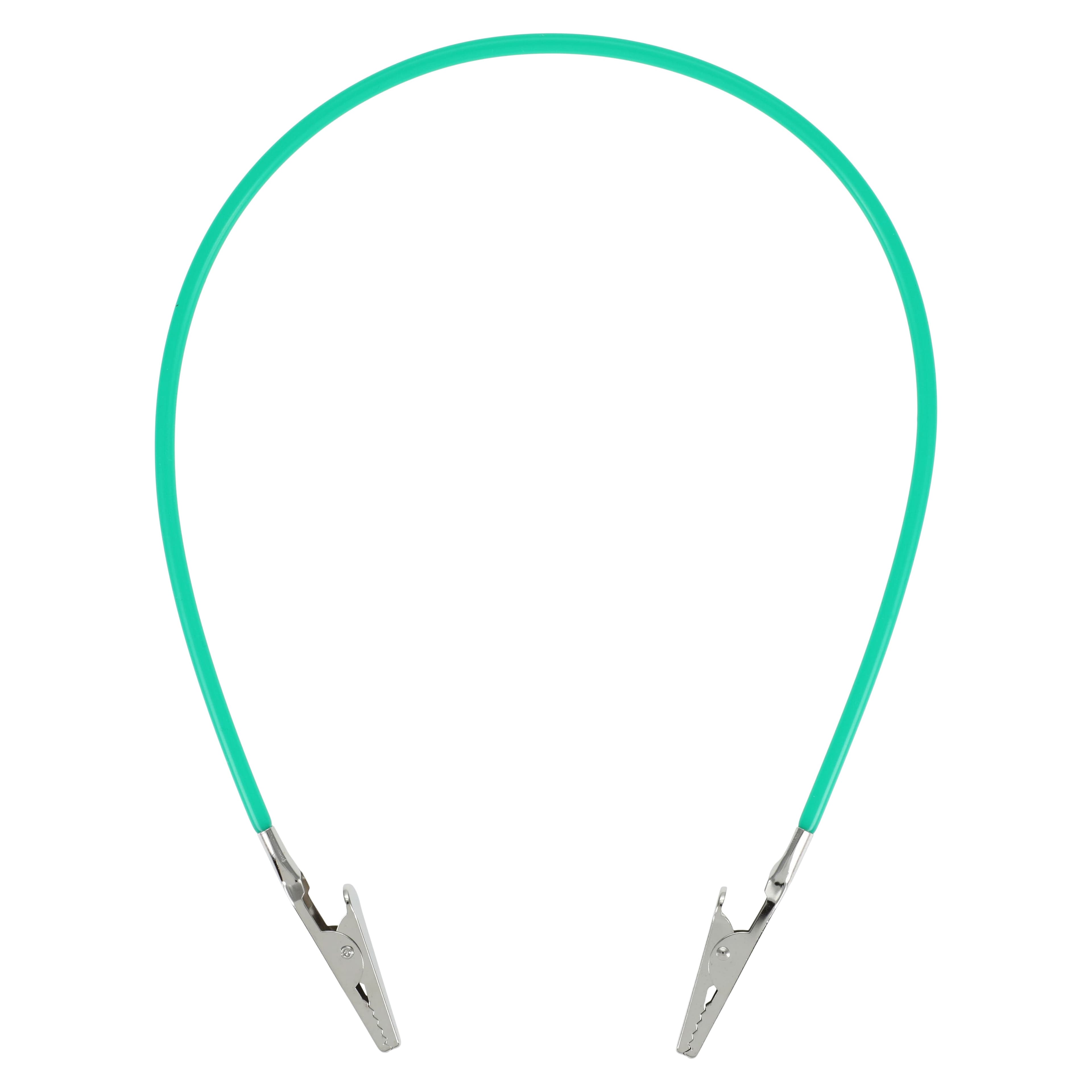 Unipack Autoclavable Bib Clips, Metal with Green Silicone, 1/Bag thumbnail 2