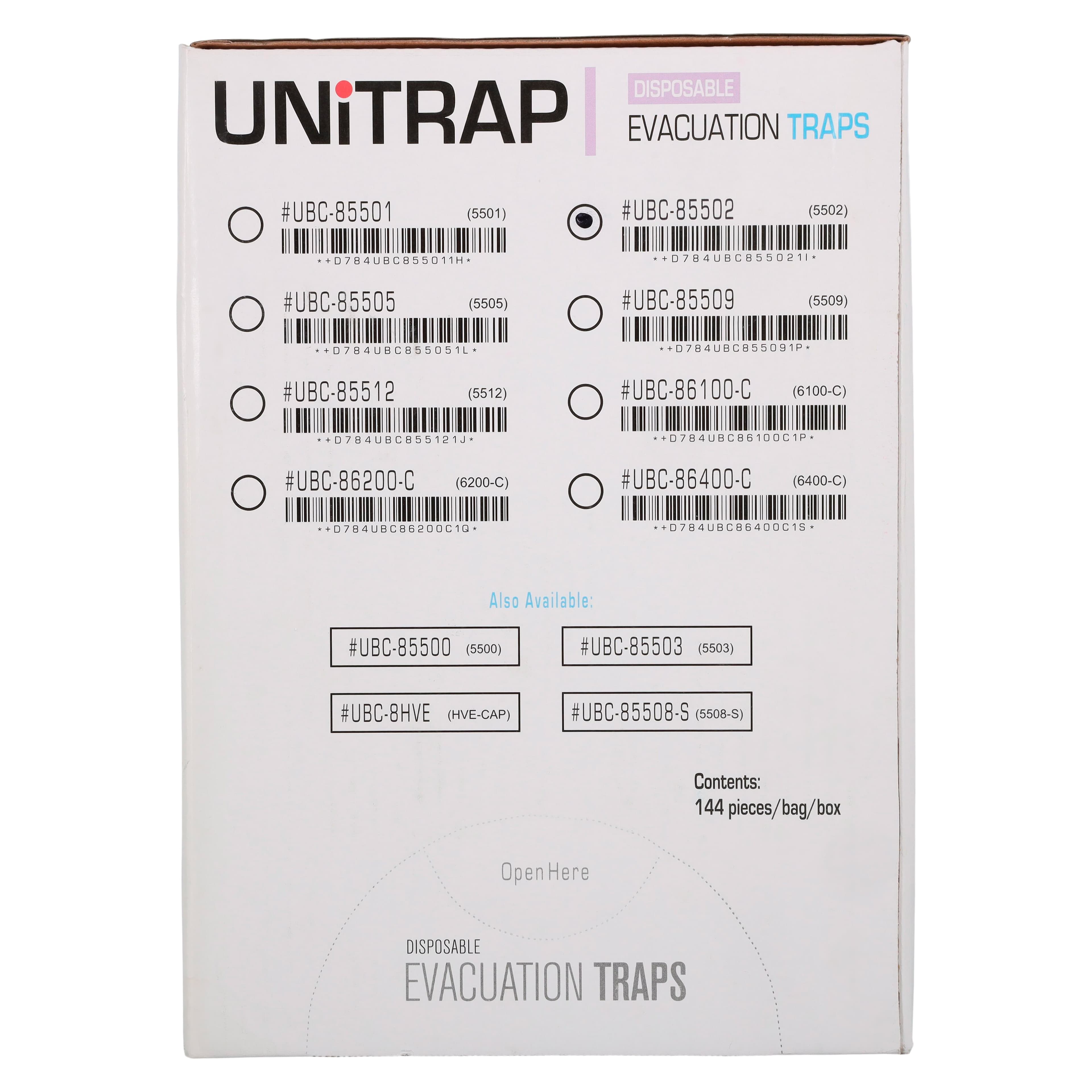 Unipack Medical Evacuation Trap, 144/Box, 85502 thumbnail 8