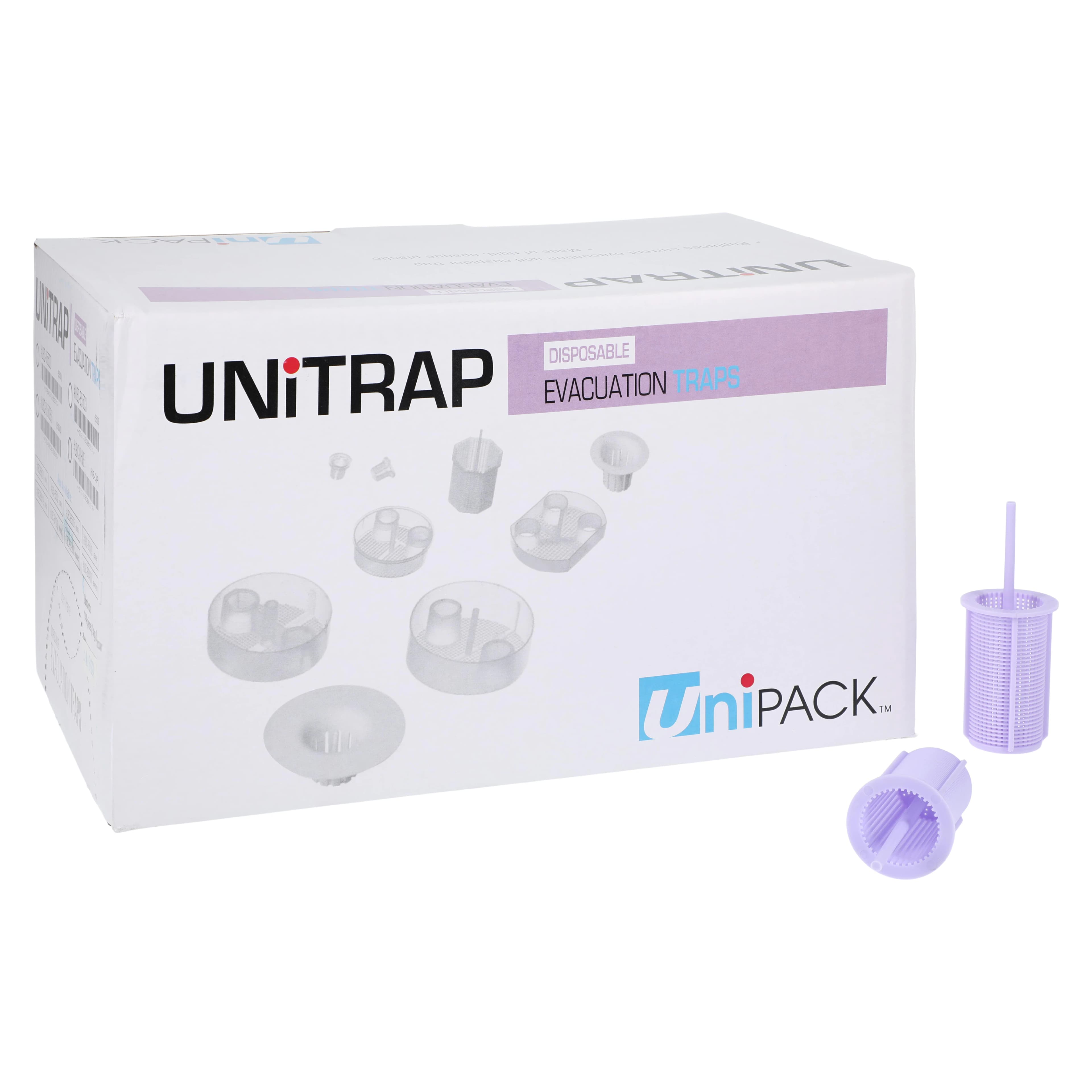 Unipack Evacuation Trap #5500 Style, 144/Box - UNIPACK EVACUATION TRAP #5500 STYLE 144/BX - Image 1