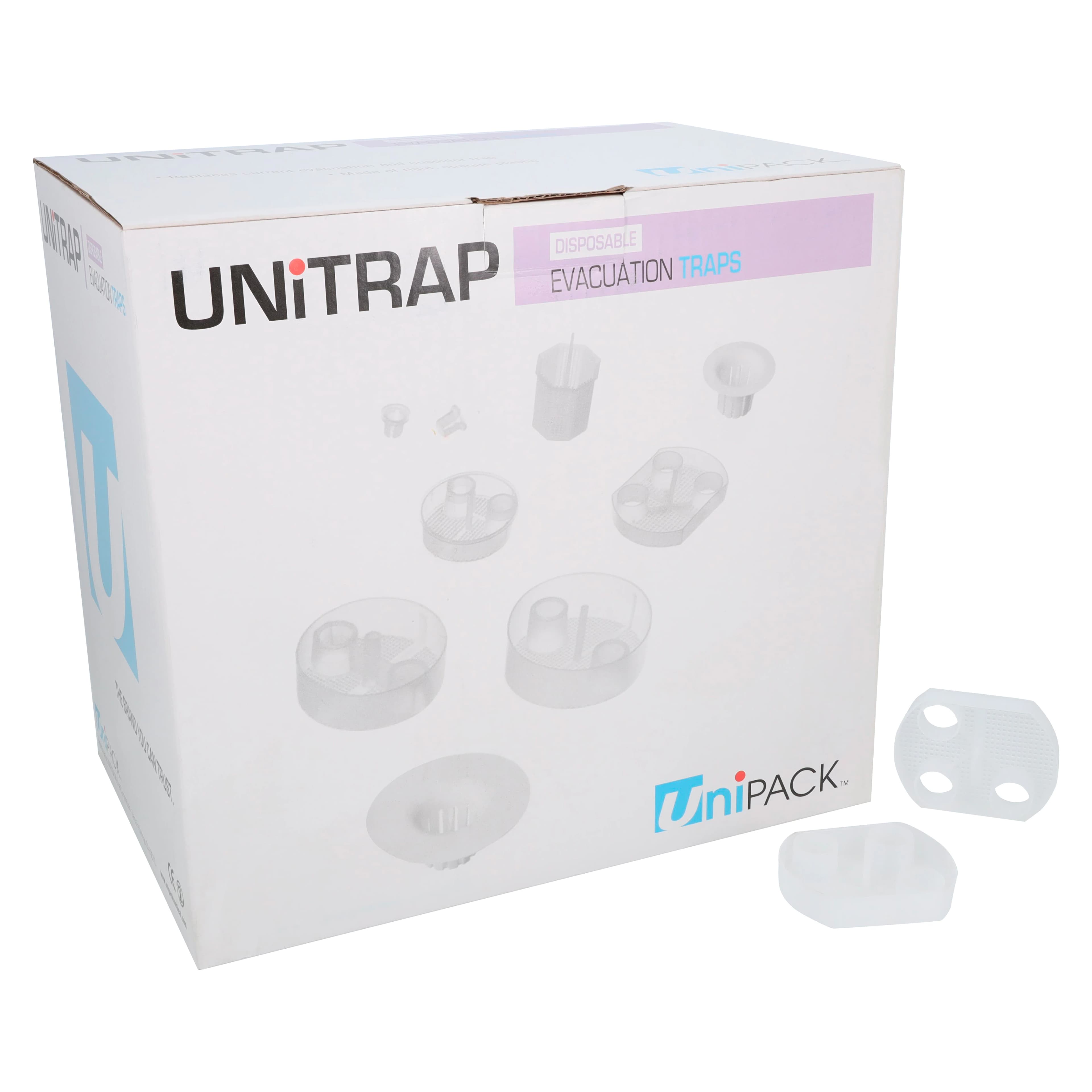 Unipack Medical Evacuation Trap, 144/Box, 85505 - Evac Trap 85505 - Image 1