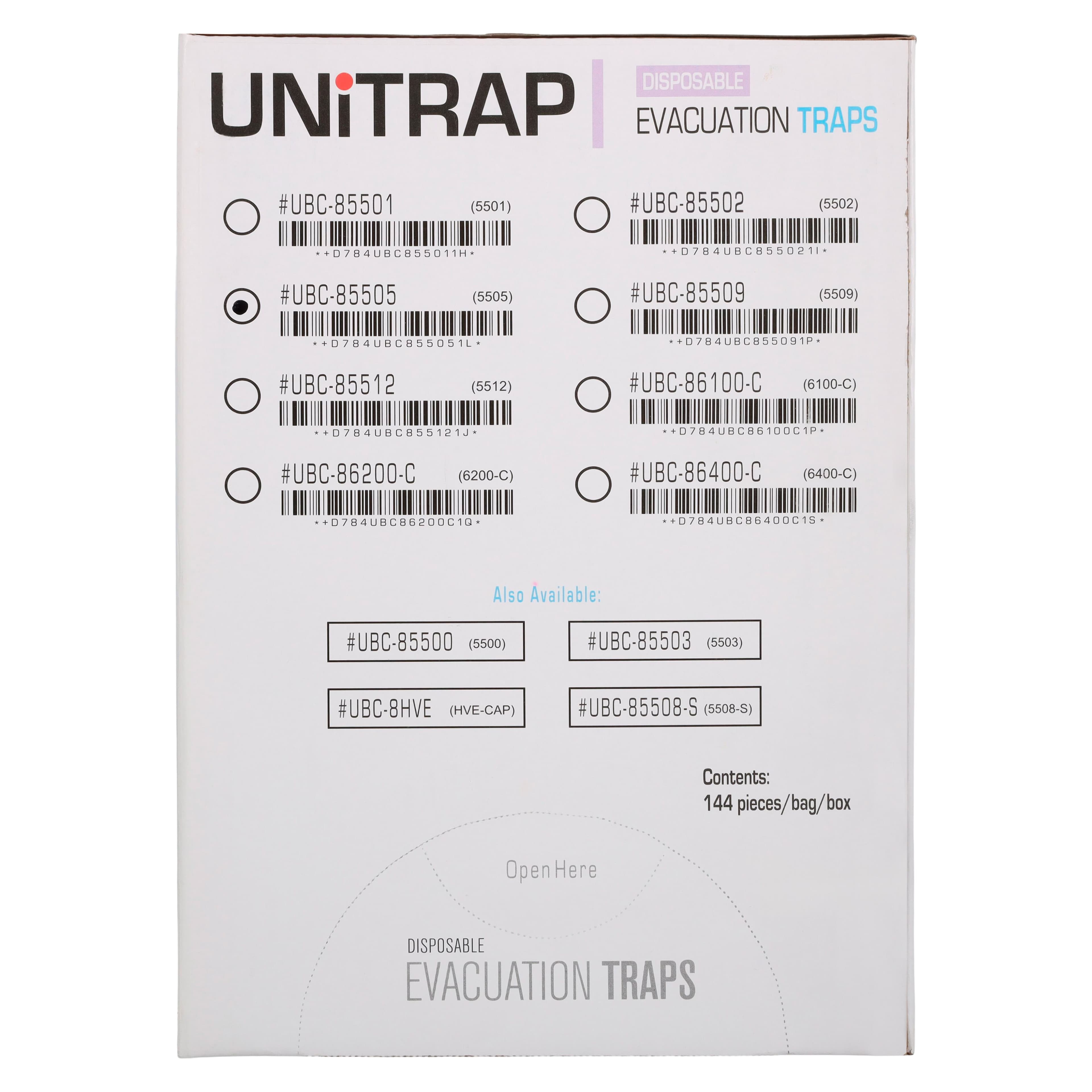 Unipack Medical Evacuation Trap, 144/Box, 85505 thumbnail 8
