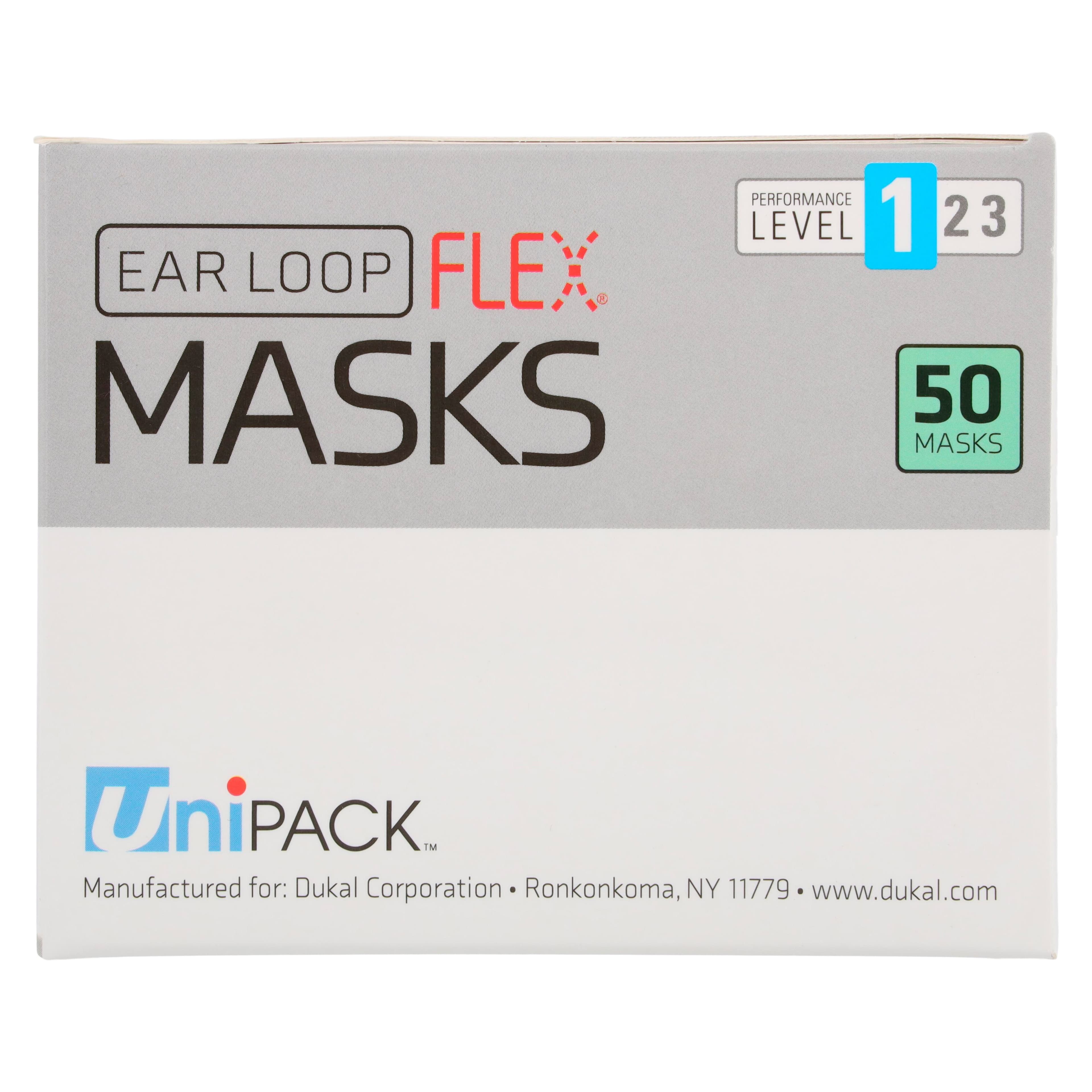 Unipack Medical Earloop Flex Mask Level 1, ASTM Level 1, Green, 50/Box thumbnail 9