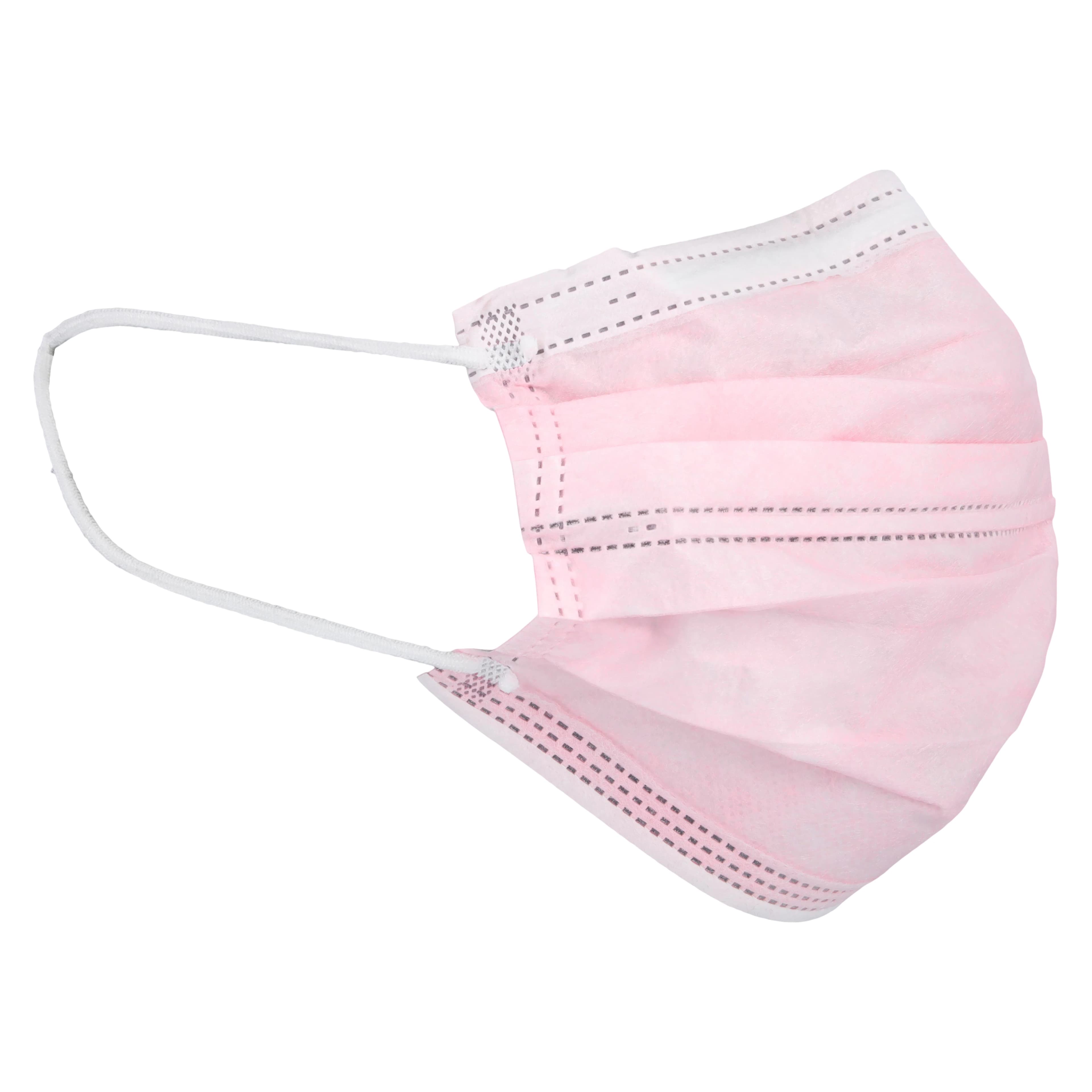 Unipack Medical Earloop Flex Mask Level 1, ASTM Level 1, Pink, 50/Box thumbnail 3