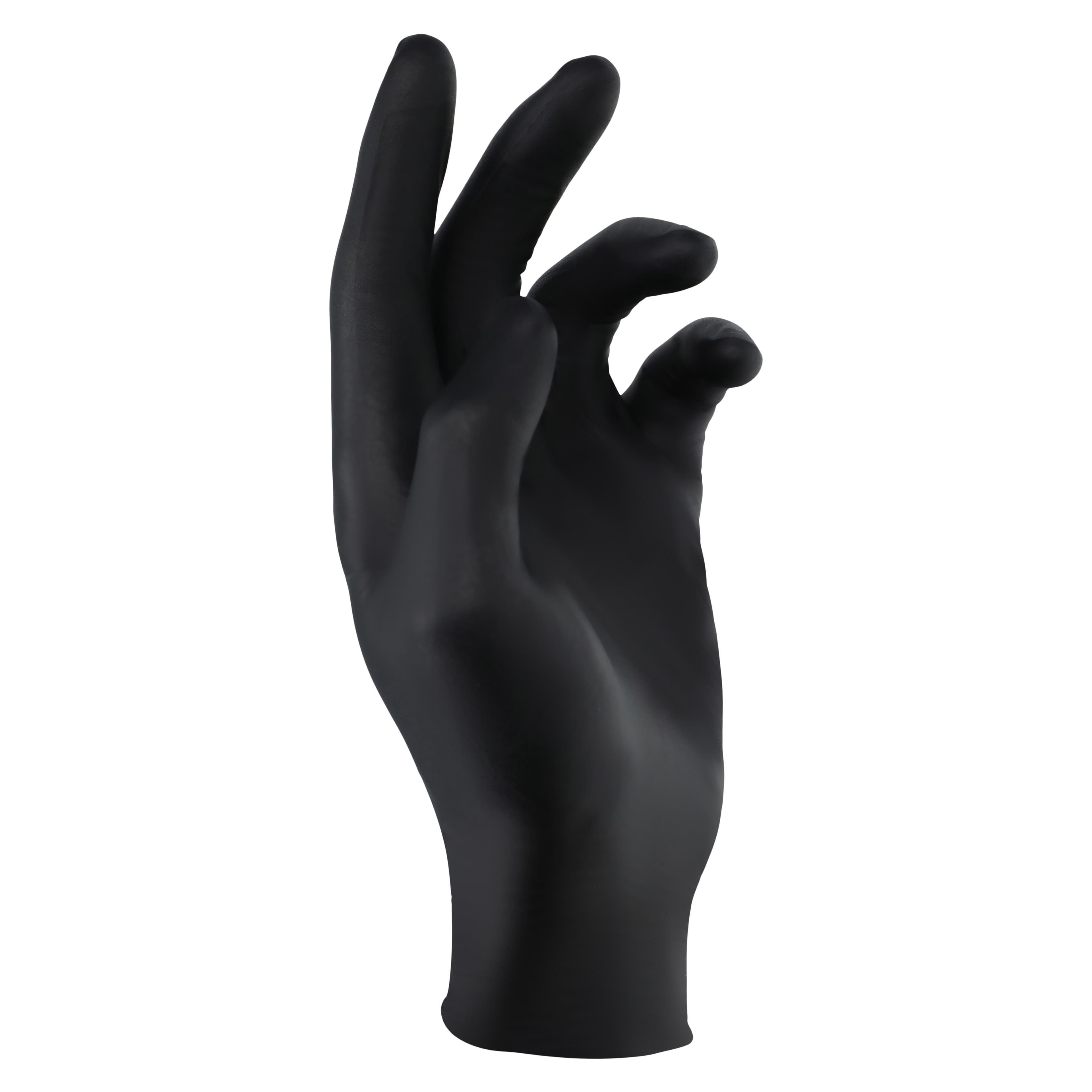 Purezero Nitrile Exam Gloves, Small, Black, Non-Sterile, 100/Box thumbnail 2