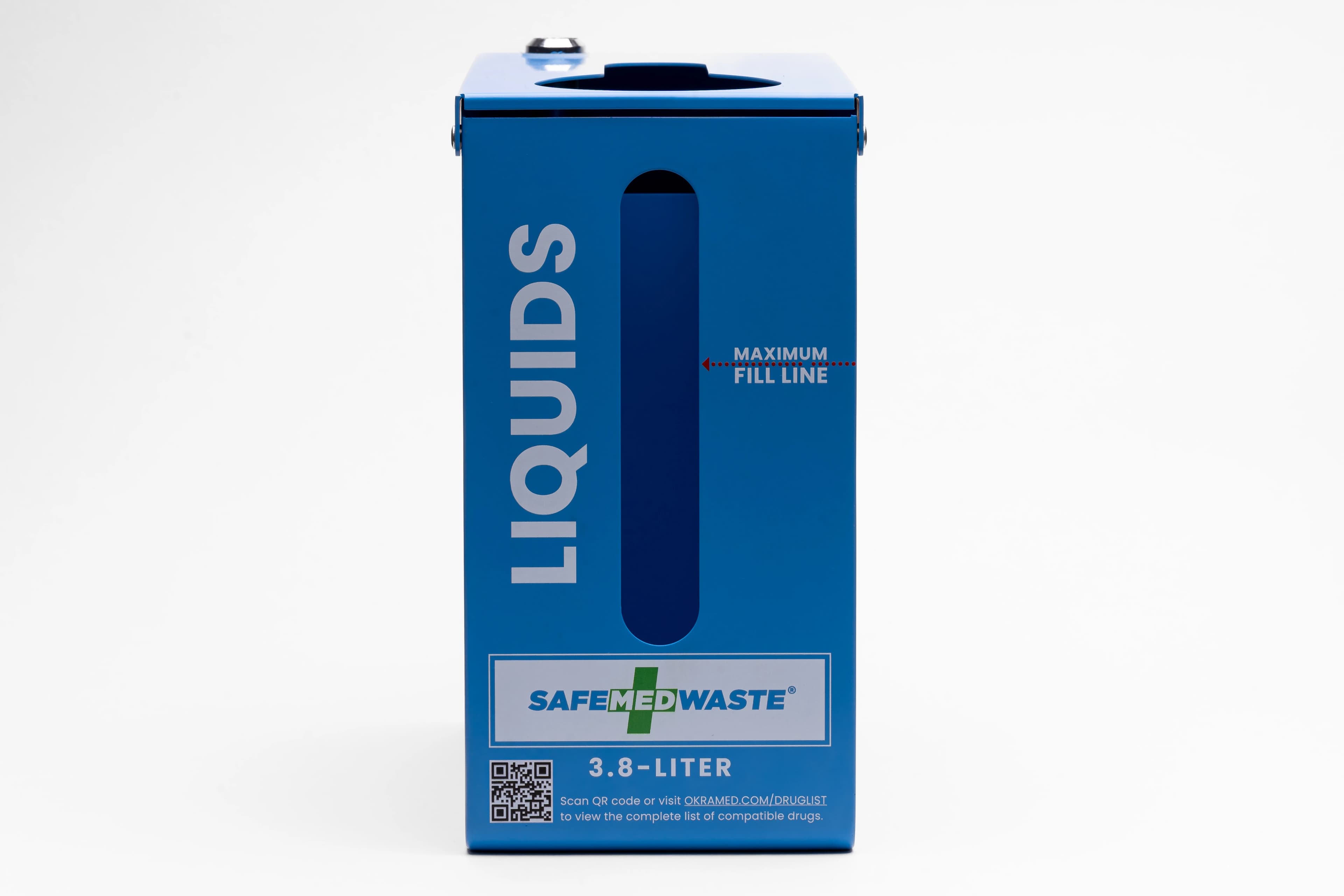 SafeMedWaste Wall Mount Drug Disposal Container, 3.8 Liter Liquid, Each - SMW Wall Mnt 3.8-Liter Liquid - Image 1