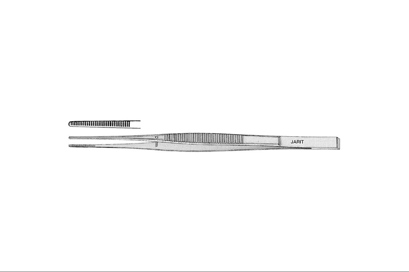 Miltex-Integra Cushing Dressing Forceps, 7-7/8" - Forcep Dressing Cushing Scrpr - Image 1