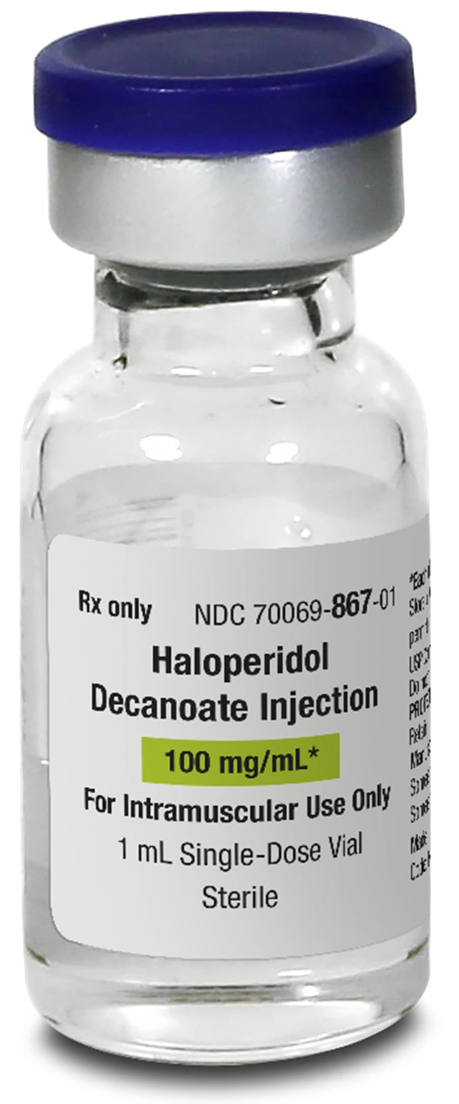 Haloperidol Decanoate Injection, 100 mg/mL, Single-Dose Vial, 1 mL - Haloperidol Dec Inj SDV 1mL - Image 1