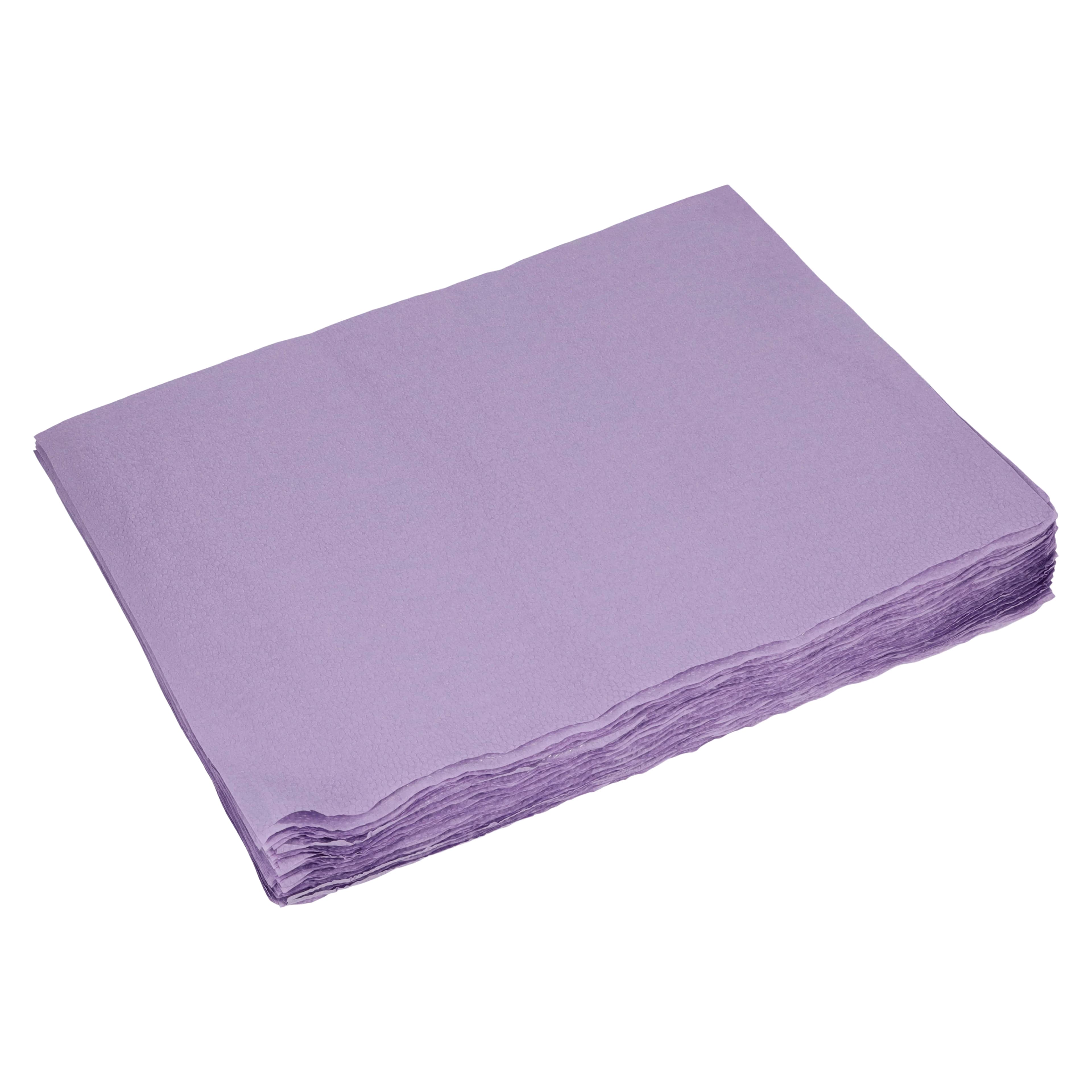 UNiPACK Headrest Covers, Paper/Poly, Lavender, 10" x 13", Non-Sterile, 500/Case - Headrest Covers 10" x 13" - Image 1