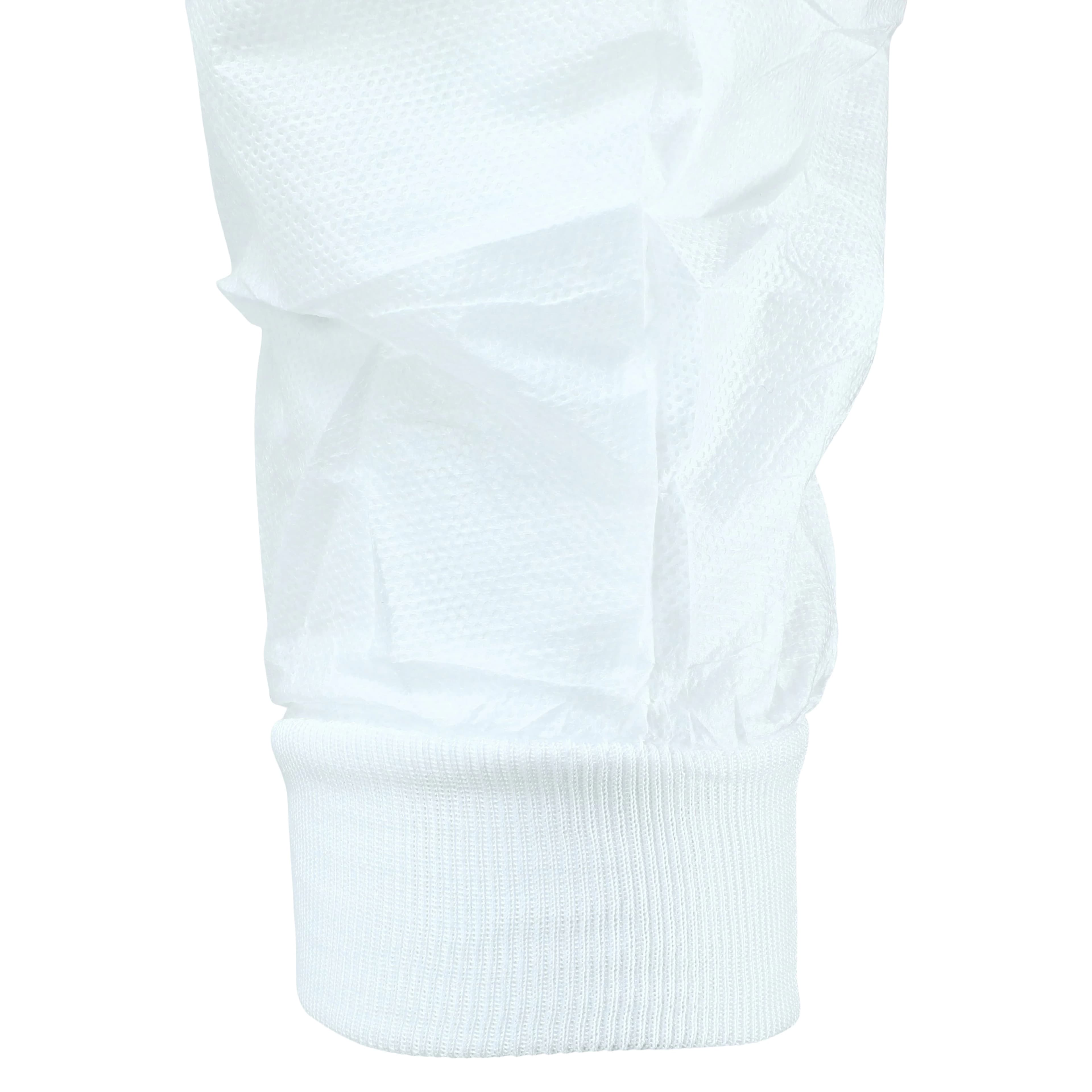 Unipack Disposable Isolation Gown, SMS, X-Large, White, Knee Length, Non-Sterile, Tie Back, Knit Cuff, 10/Bag thumbnail 5
