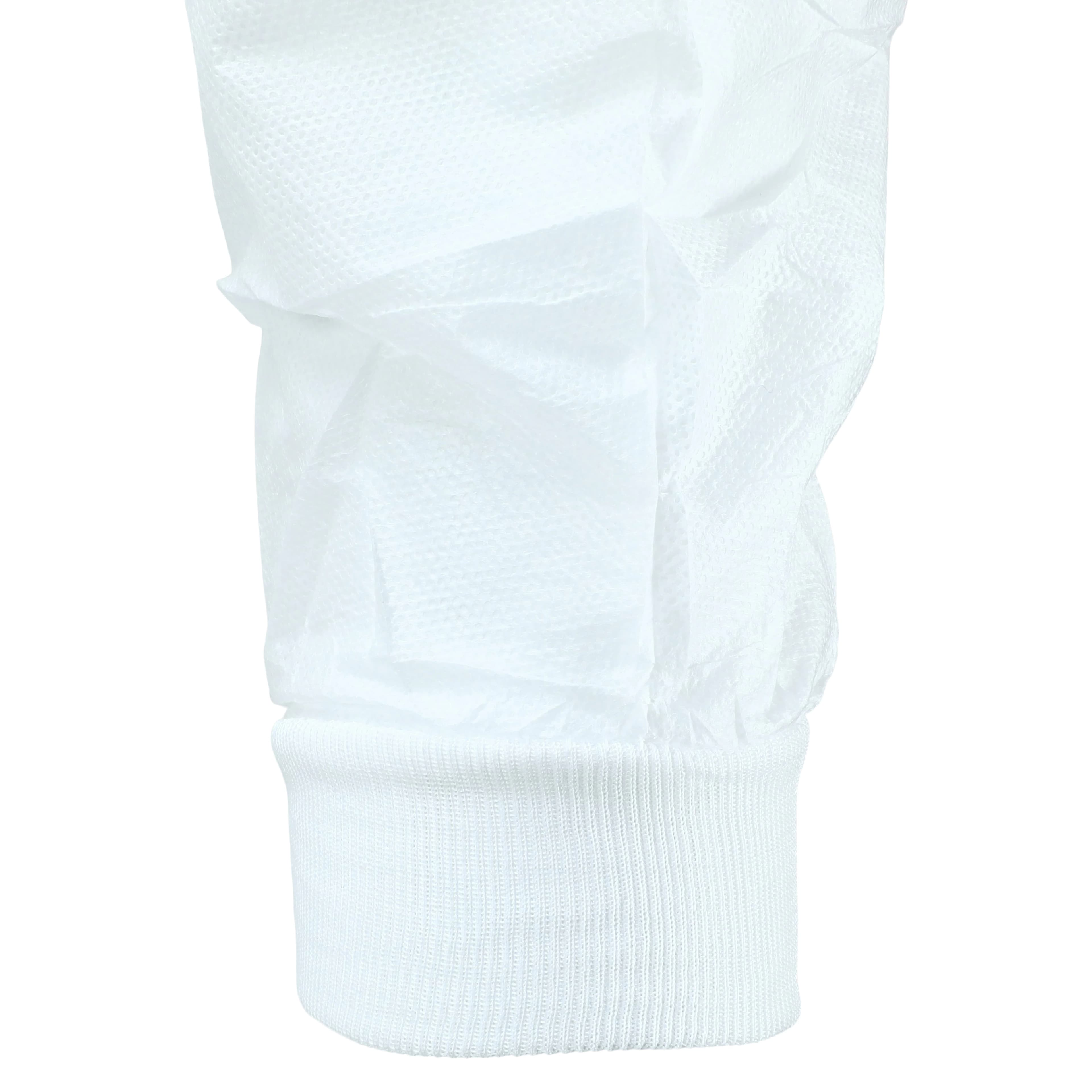 Unipack SMS Isolation Gown, Regular, White, Non-Sterile, Tie Back, Knit Cuff, 10/Bag, UGI-6712 thumbnail 5