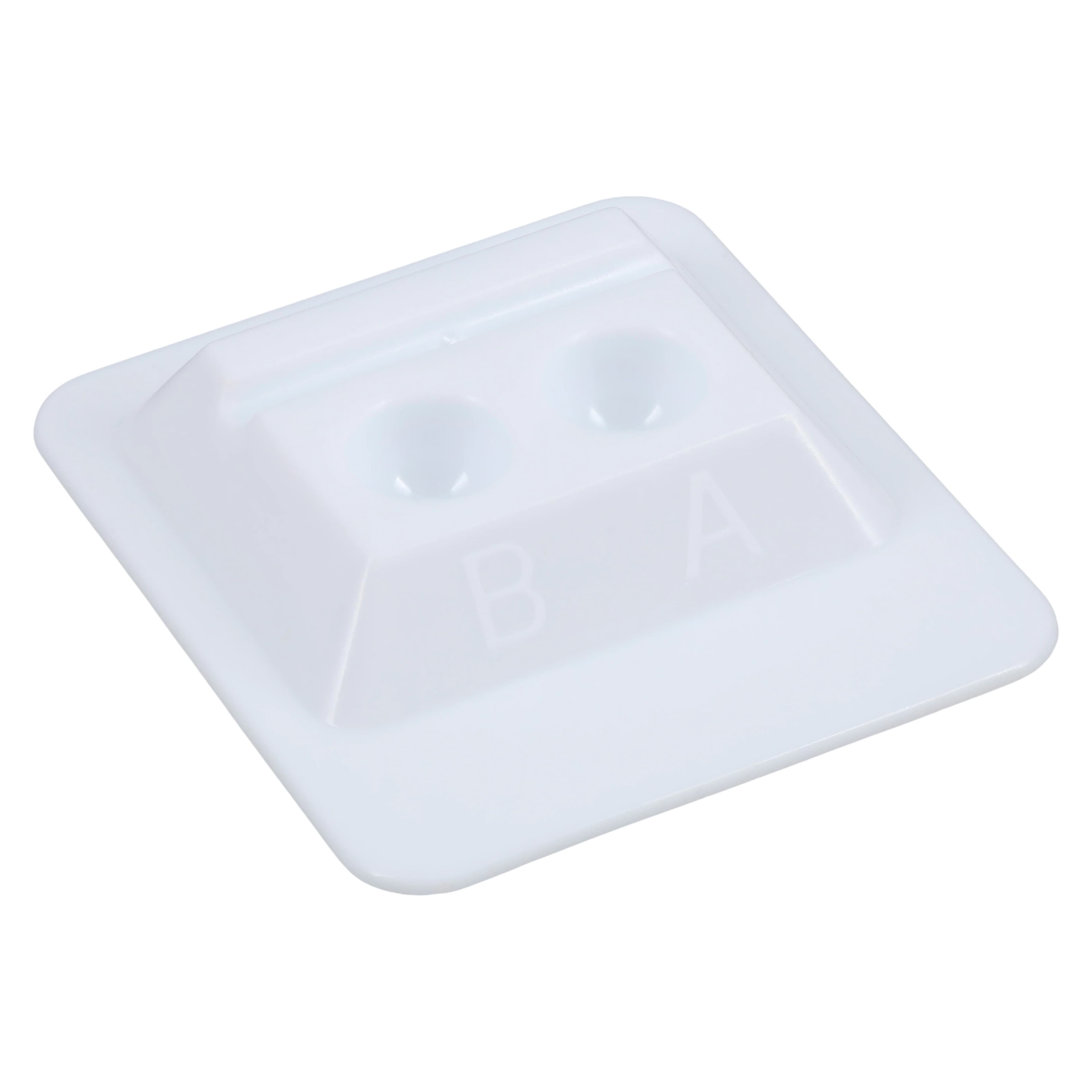 Unipack Mixing Wells, 2-Well with A/B Markings, White, 200/Box, UMW-9015 thumbnail 3