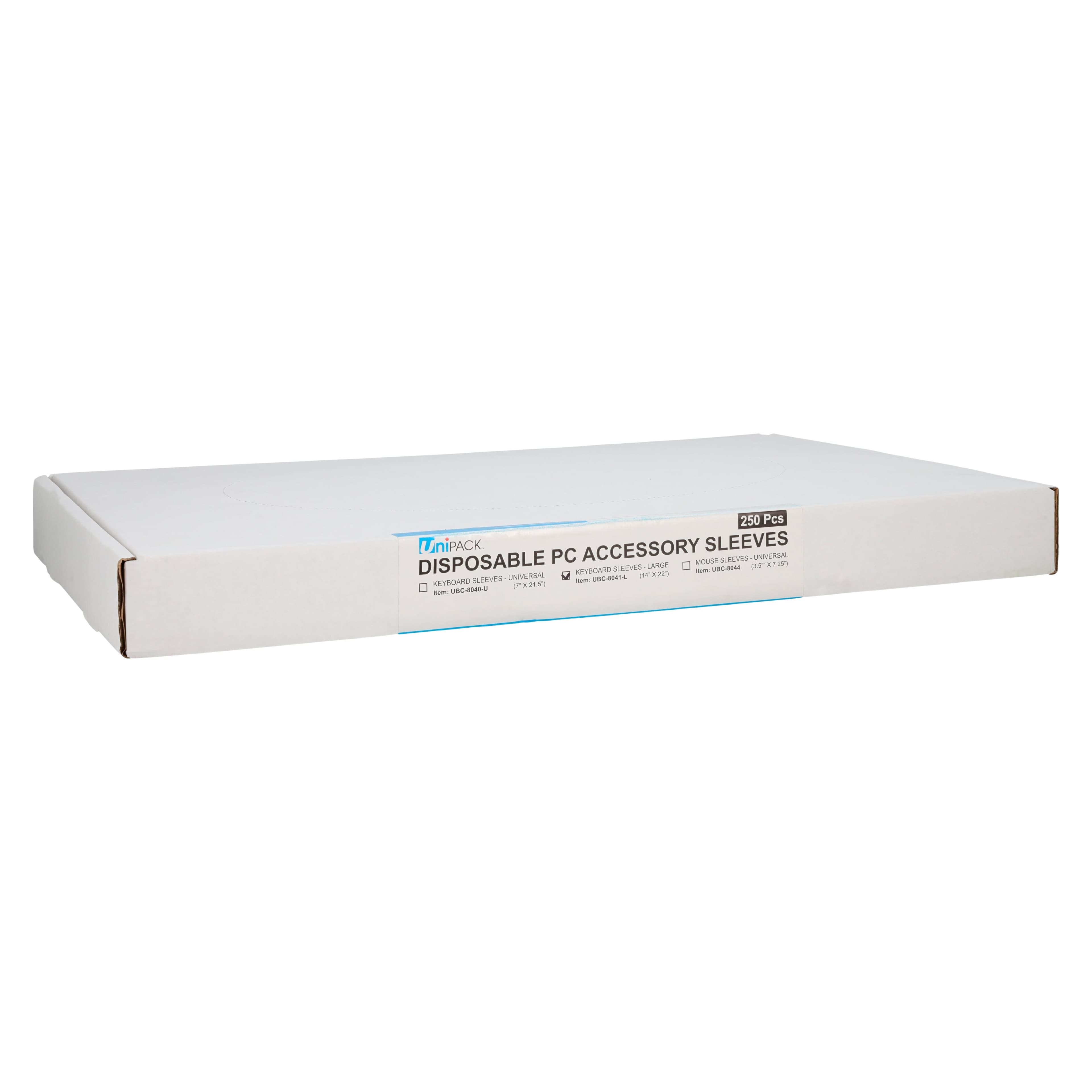 Unipack Medical Keyboard Sleeve, 14 in x 22 in, Large, 250/Box thumbnail 2